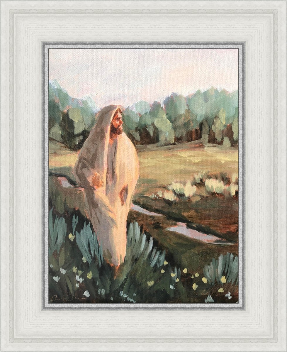 Be Thou Humble by Amber Whitworth - Inspirational Christian Wall Art for Home & Office Decor - Perfect for Living Room, Bedroom, or Gift
