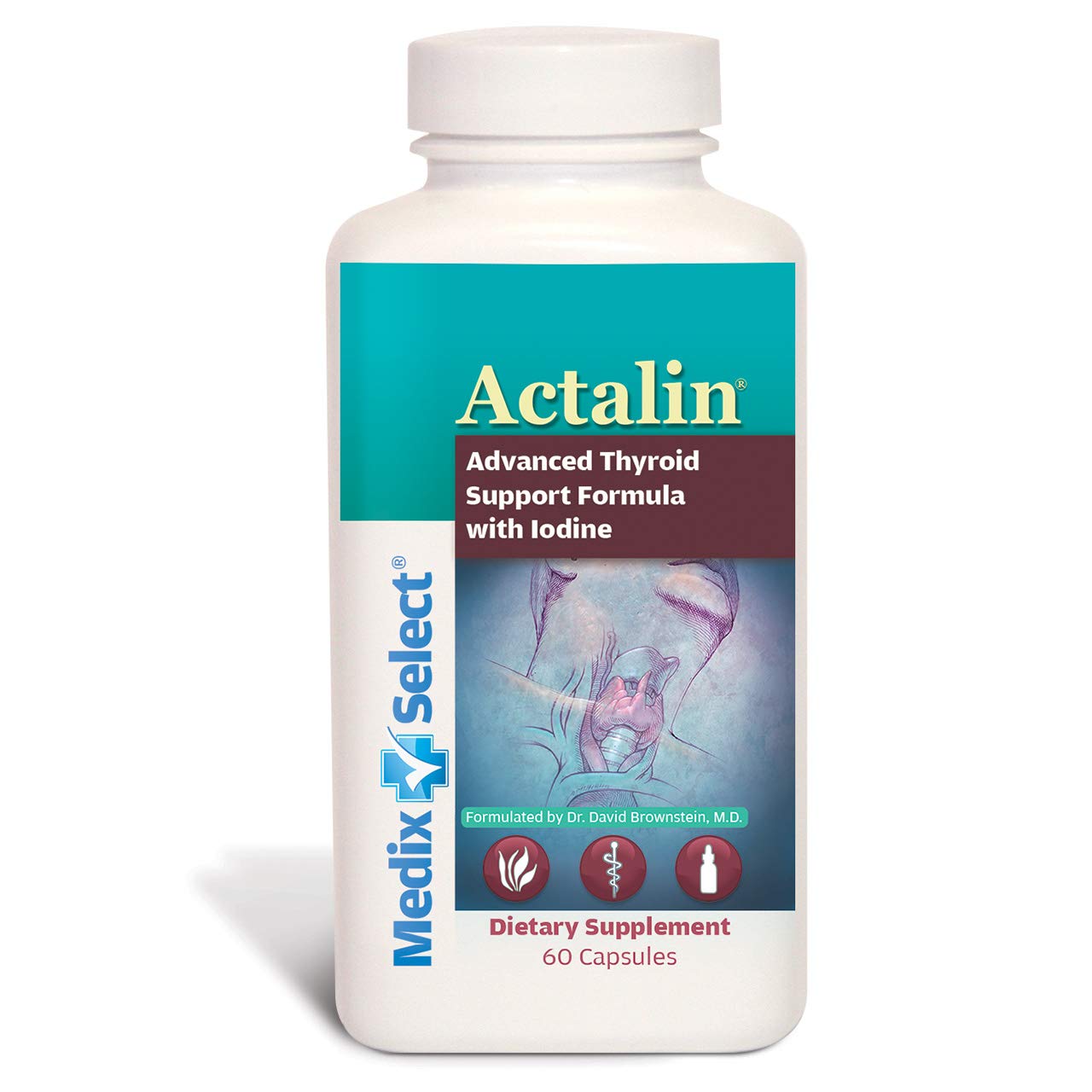 Actalin Thyroid Support Supplement - 90 Day Supply for Energy & Metabolism Boost - Ideal for Hypothyroidism & Fatigue Relief