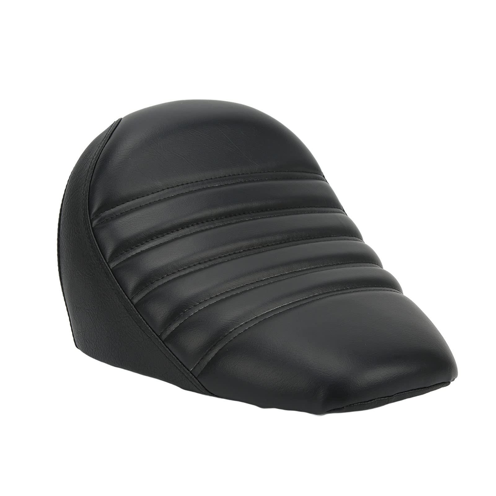 Premium Black Artificial Leather Motorcycle Seat with Sponge Cushion - Ergonomic Design for Comfort & Style - Perfect for Harley, Honda, Yamaha & More - Ideal for Long Rides & Custom Bike Modifications