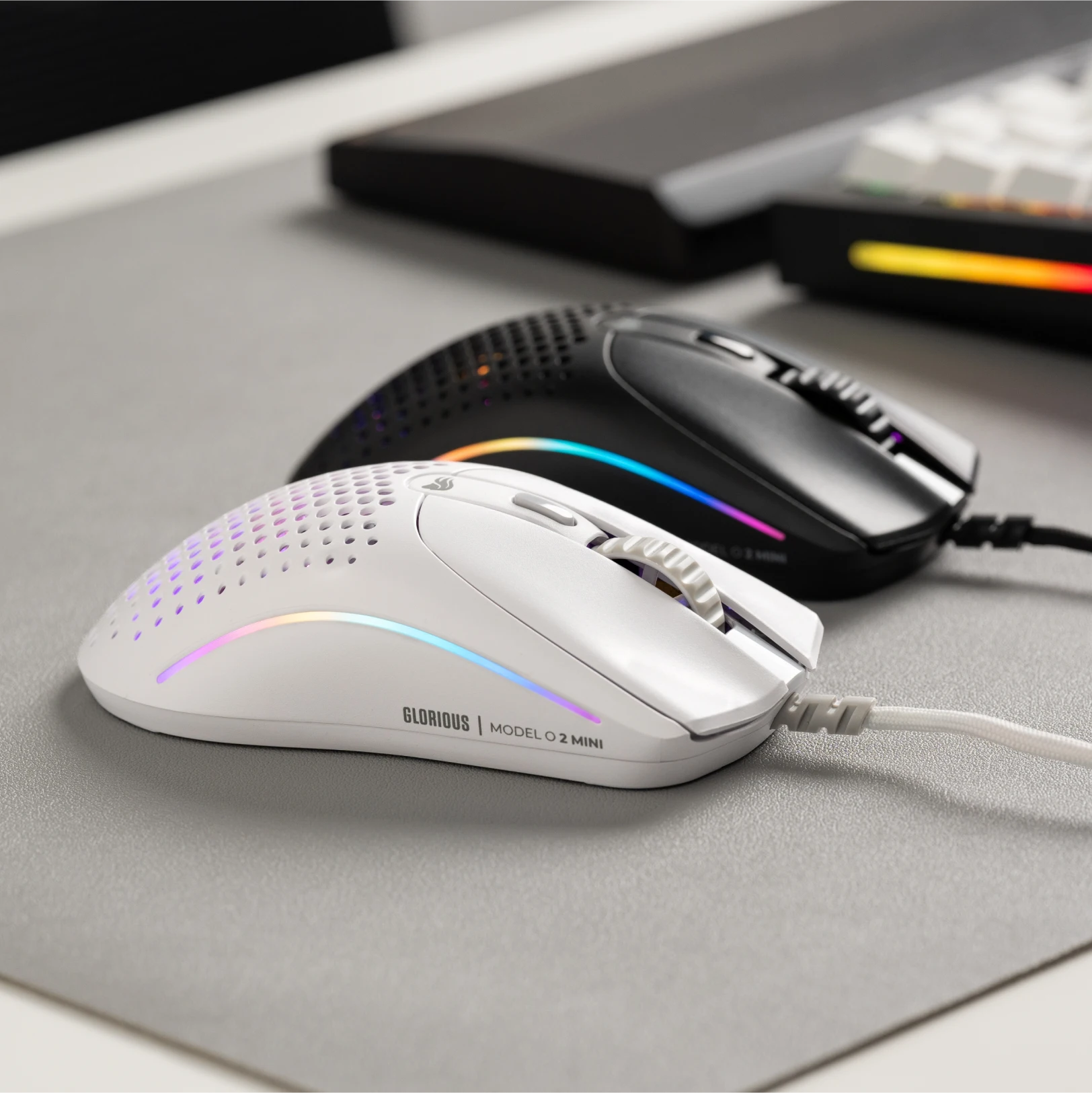 Glorious Model O 2 Mini Wired Gaming Mouse - Ultra Lightweight Honeycomb Design for PC, Esports & FPS Gaming - Perfect for Competitive Gamers & Office Work