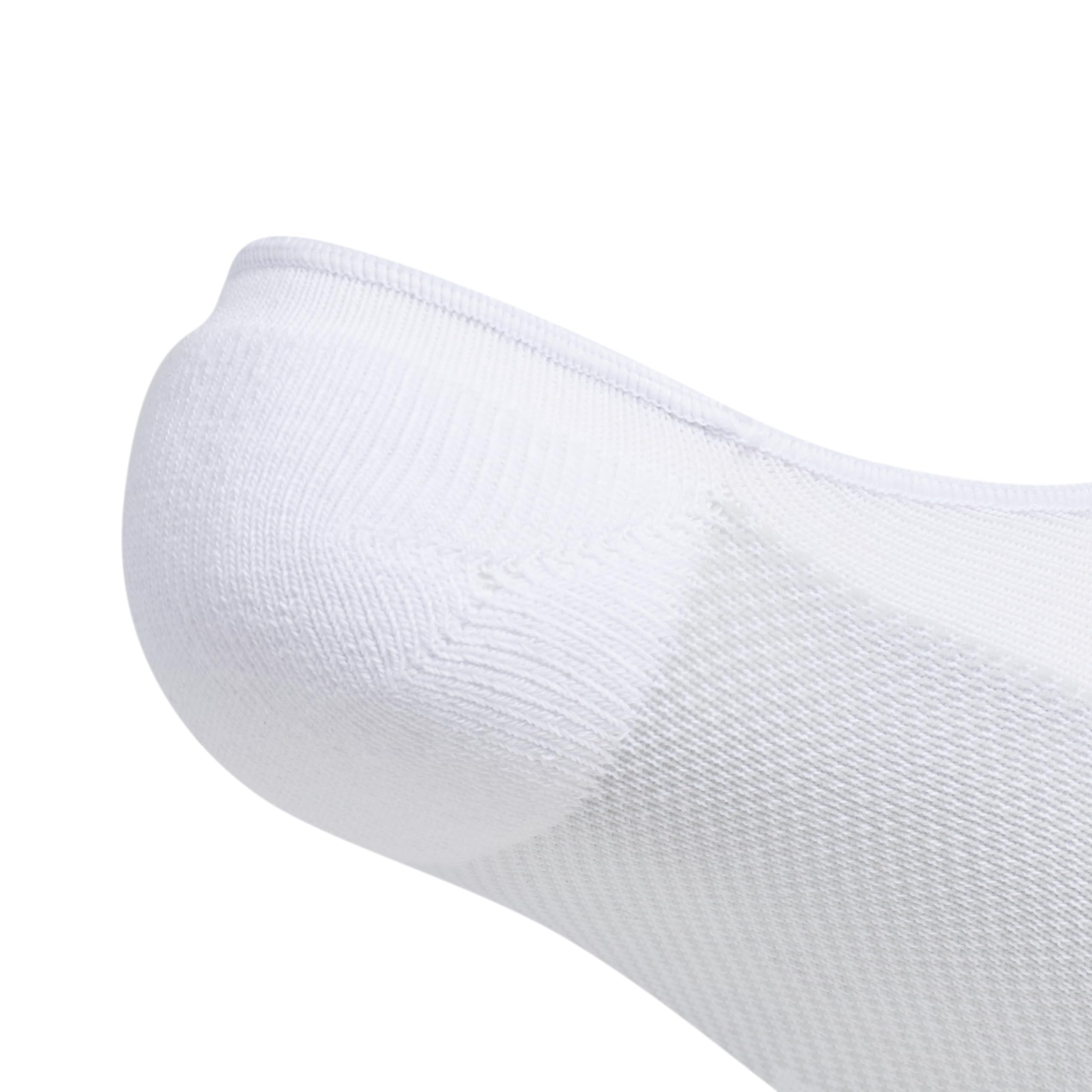 adidas Men's Superlite Stripe 3 No Show Socks 3-Pack - Breathable Athletic Socks for Running, Gym & Casual Wear
