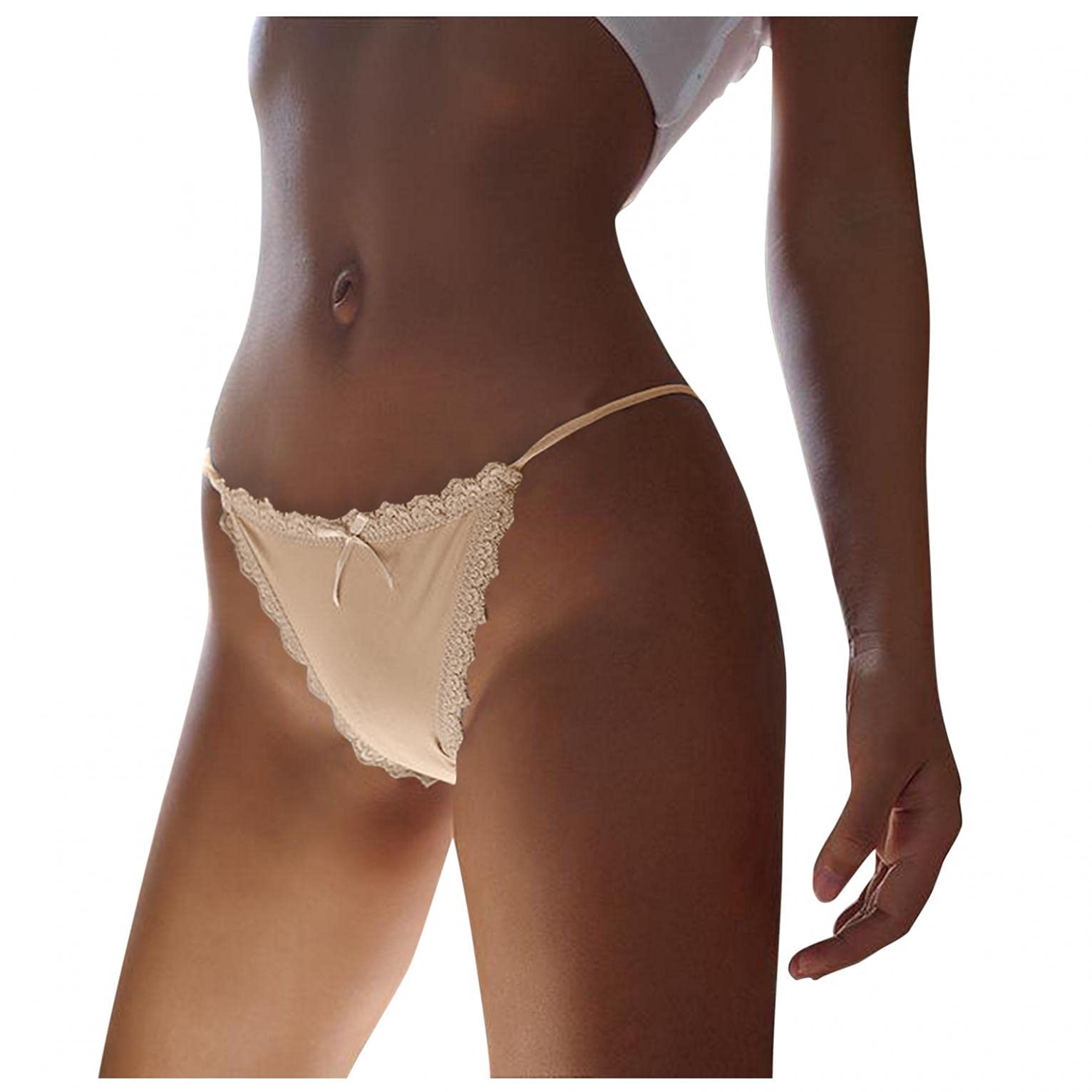 Seamless Hemlock Women's Ice Silk Thongs - Sexy Lace G-String Panties for Women | Comfortable & Breathable Underwear for Daily Wear, Date Night & Special Occasions