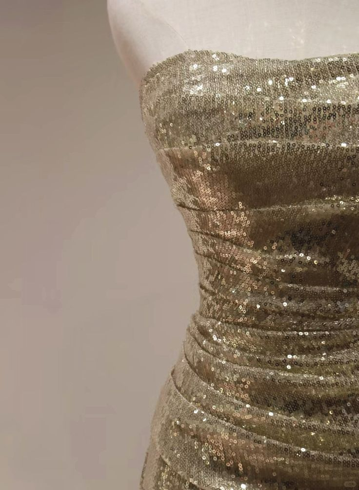 Elegant Gold Sequins Mermaid Evening Gown - Long Prom Dress for Women, Formal Party Dress J3773 | Perfect for Weddings, Galas, and Special Occasions