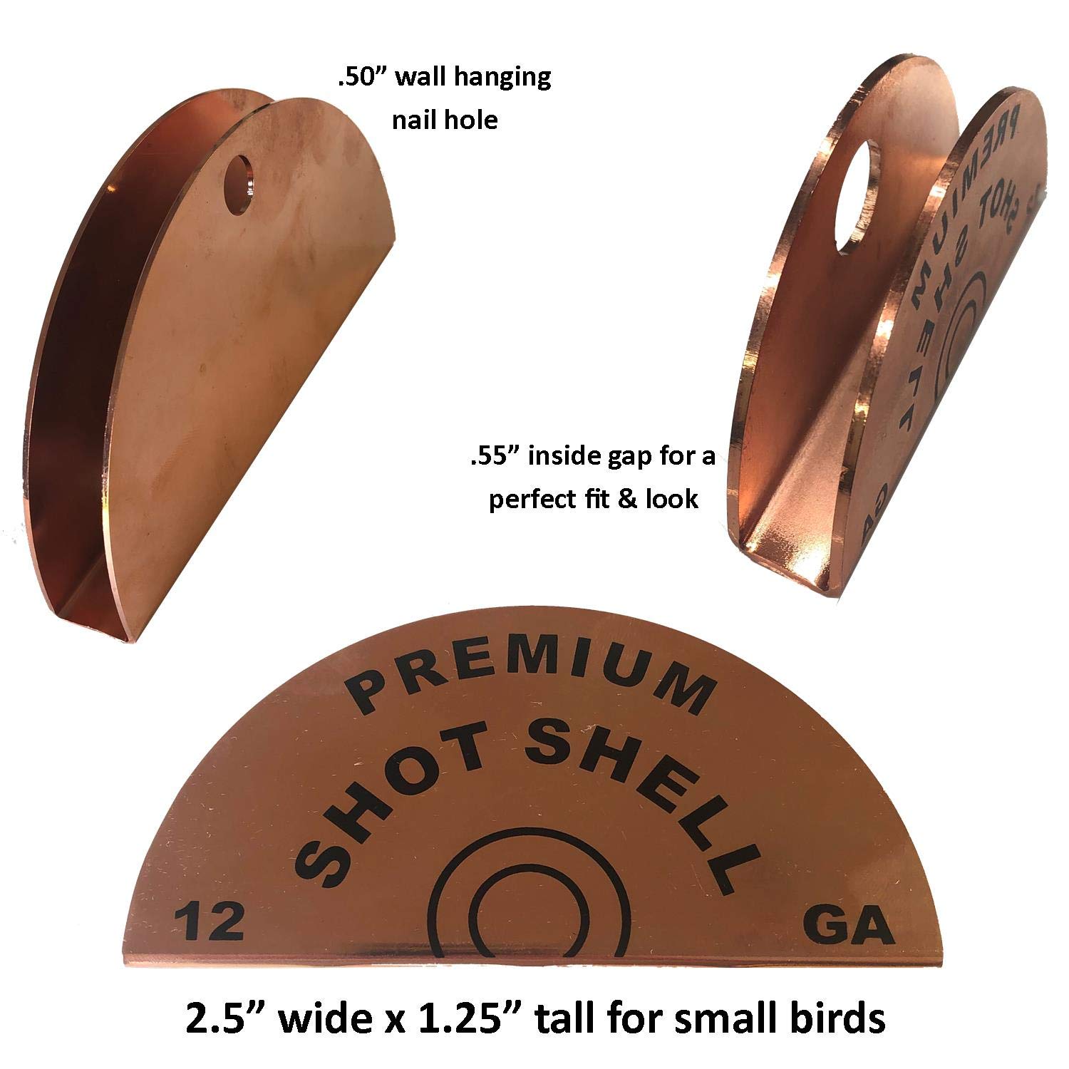 Premium Shot Shell Small Grouse Pheasant Fan Mount - Realistic Copper Hunting Trophy Display for Cabin, Lodge & Man Cave Decor - Best Looking Taxidermy Mounts for Wall Decor