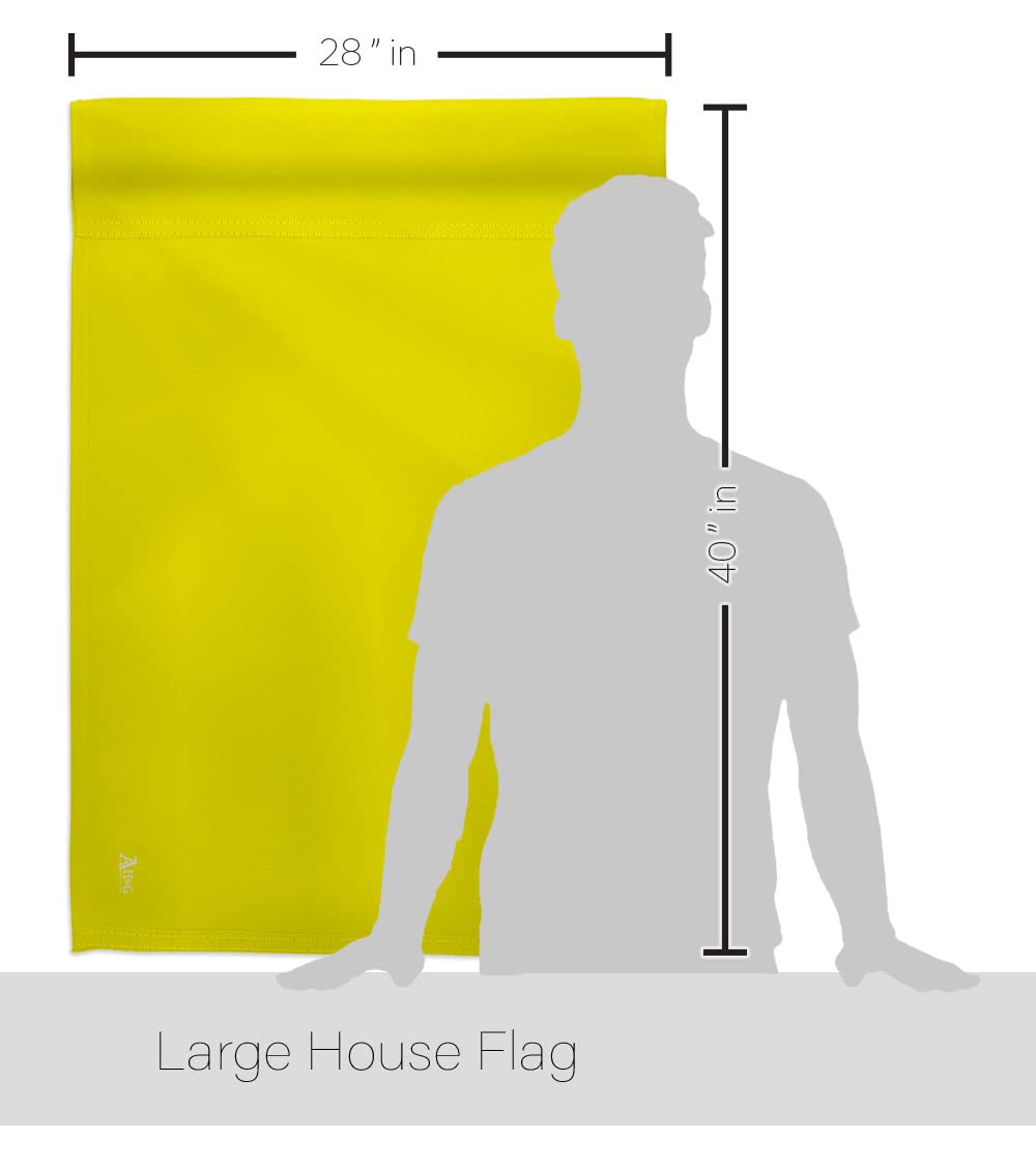 Americana Home & Garden Yellow House Flag - Double-Sided Open for Business Banner - Made in USA - Perfect for Storefronts, Retail Shops & Yard Decorations