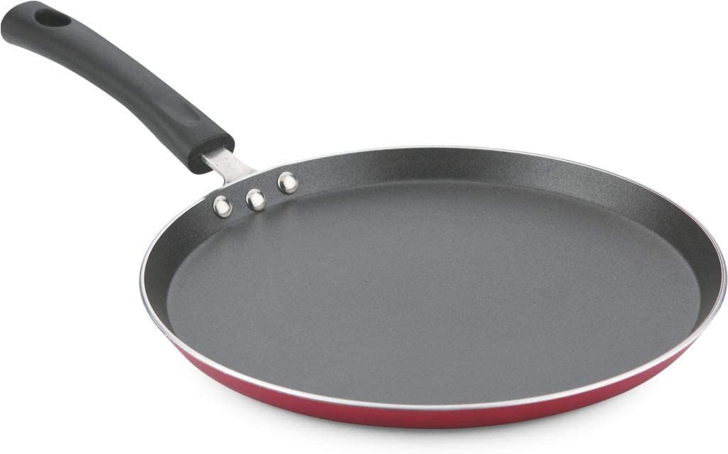 Non-Stick 280mm Induction Dosa Tawa/Griddle - Vinod Premium Cookware for Indian Pancakes & Crepes - Perfect for Home Cooking & Restaurant Use