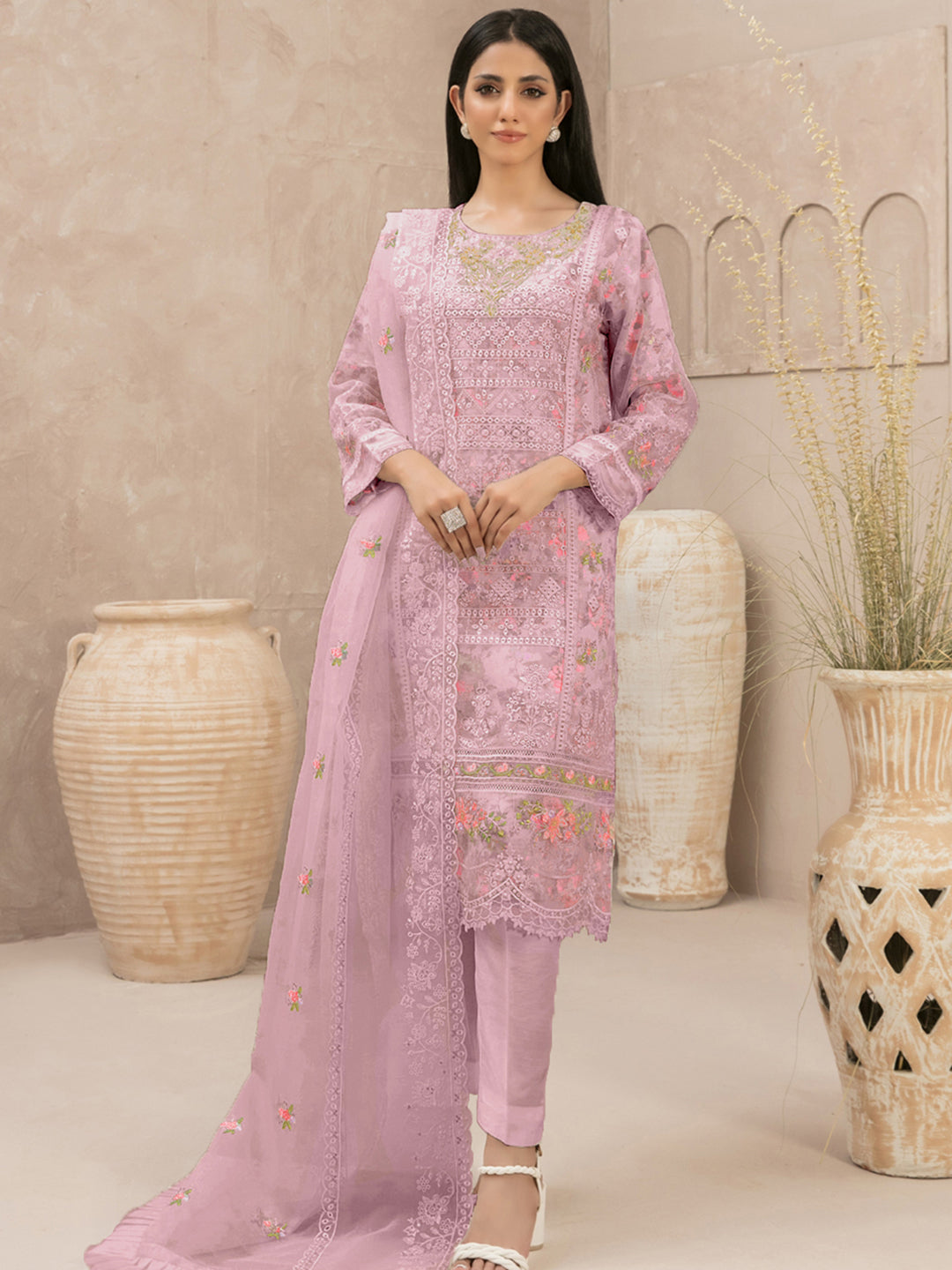 Elegant Baby Pink Designer Pant Suit with Exquisite Embroidery - Perfect for Weddings, Parties & Special Occasions