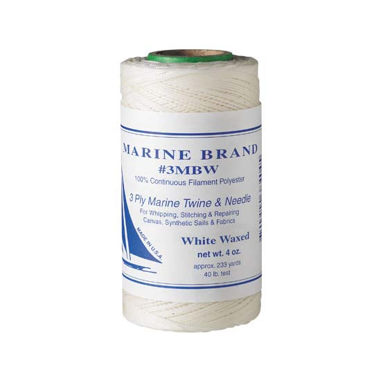 1/4lb Spool Round Waxed Twine - Natural Cotton String for Crafts, Gift Wrapping, Gardening & DIY Projects | Strong & Durable for Tying, Bundling & Decorating