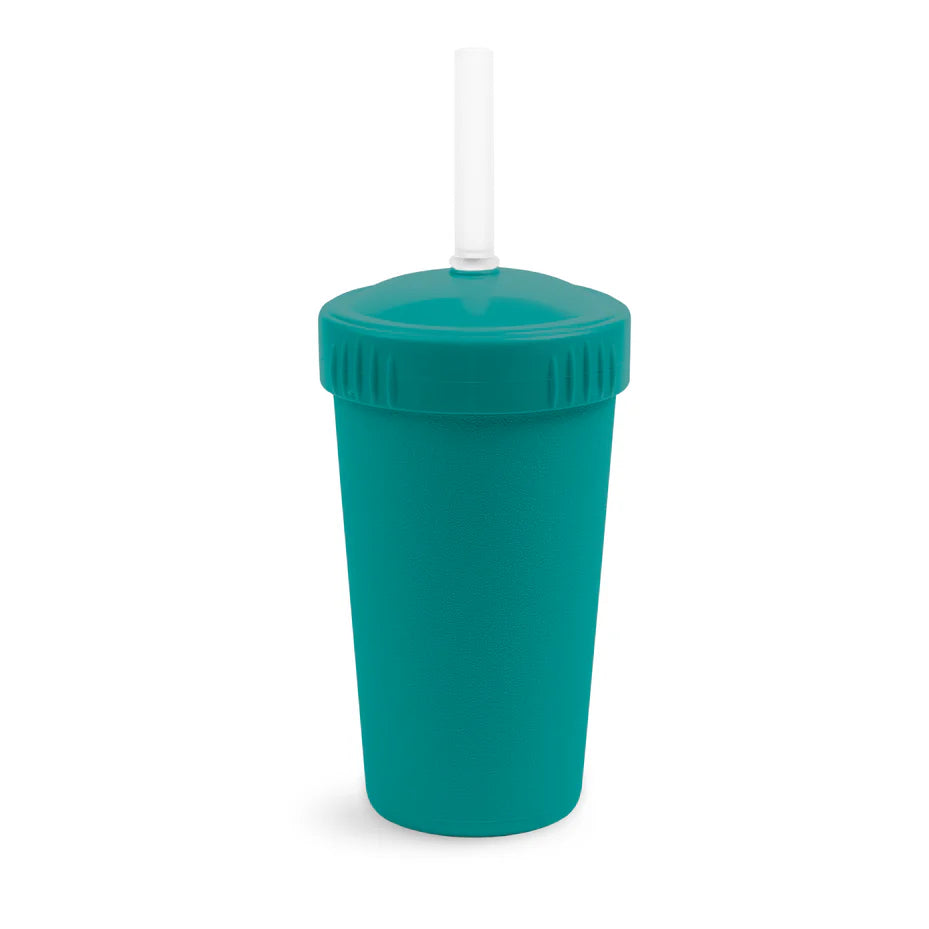 RePlay Straw Cup with No Pull Out Silicone Straw - Leak Proof Sippy Cup for Toddlers - BPA Free Kids Drinking Cup for Home, Travel & Daycare