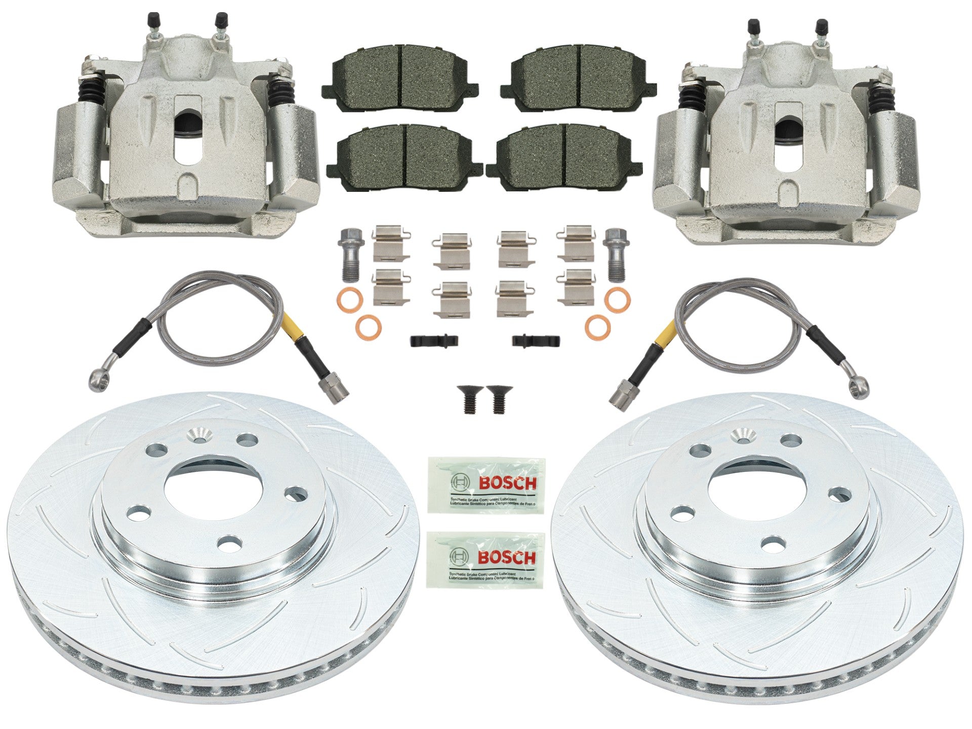 GoWesty Bigger Front Brake Kit for Late Model Vanagon - Enhanced Stopping Power for Safe Driving on Highways and Mountain Roads