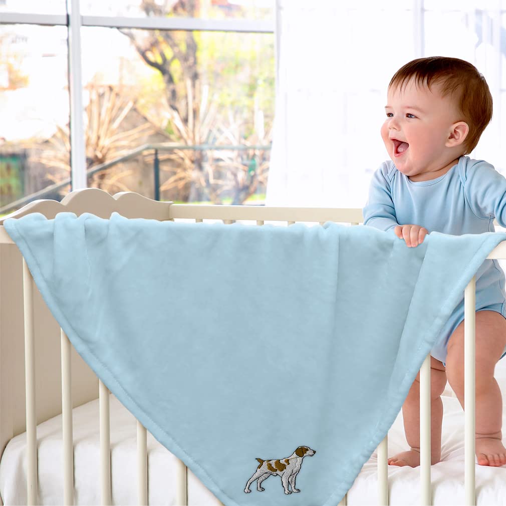 Soft Brittany Spaniel Baby Blankets for Boys & Girls - Cozy Nursery Bedding Set - Polyester Crib Blanket for Newborns & Toddlers - Perfect for Nursery Decor, Baby Showers & Gift Giving
