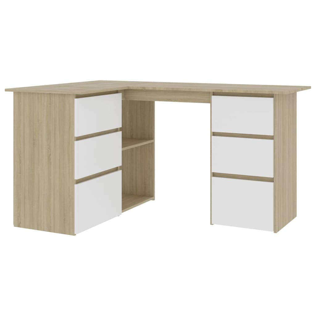 Industrial Style Home Office Desk with Drawers - 57.1