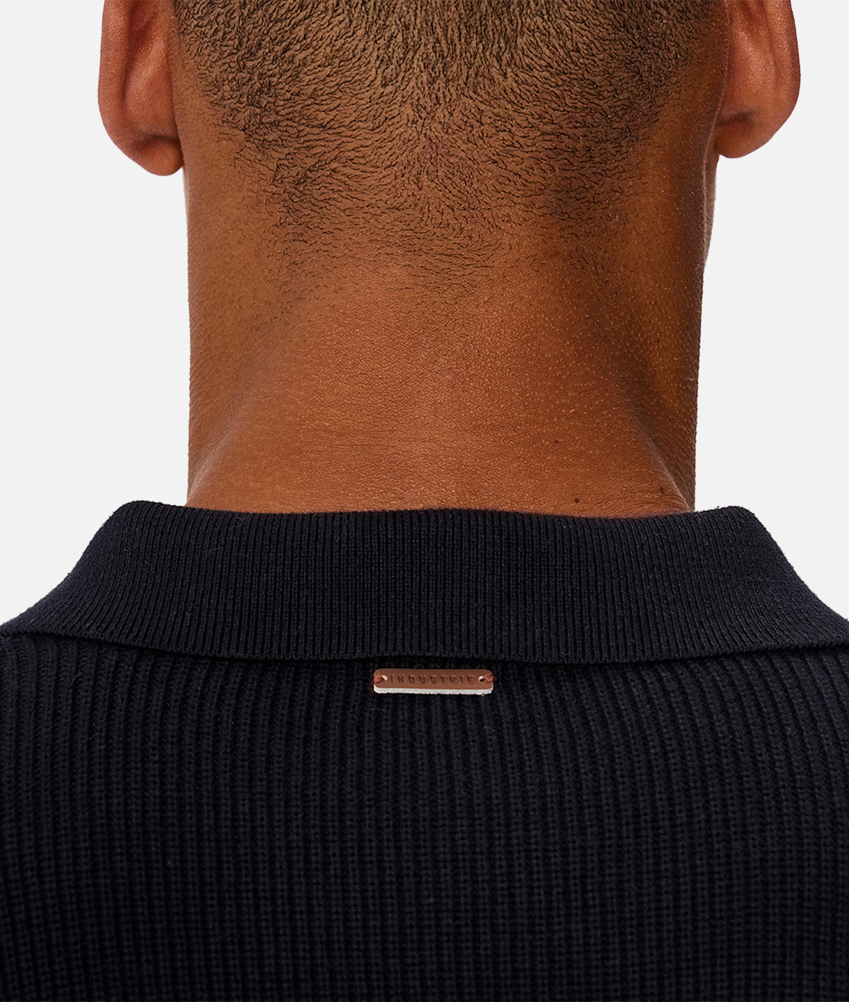New England Polo Knit Shirt for Men - Classic Navy Blue Cotton Casual Wear - Perfect for Golf, Business, and Everyday Outfits