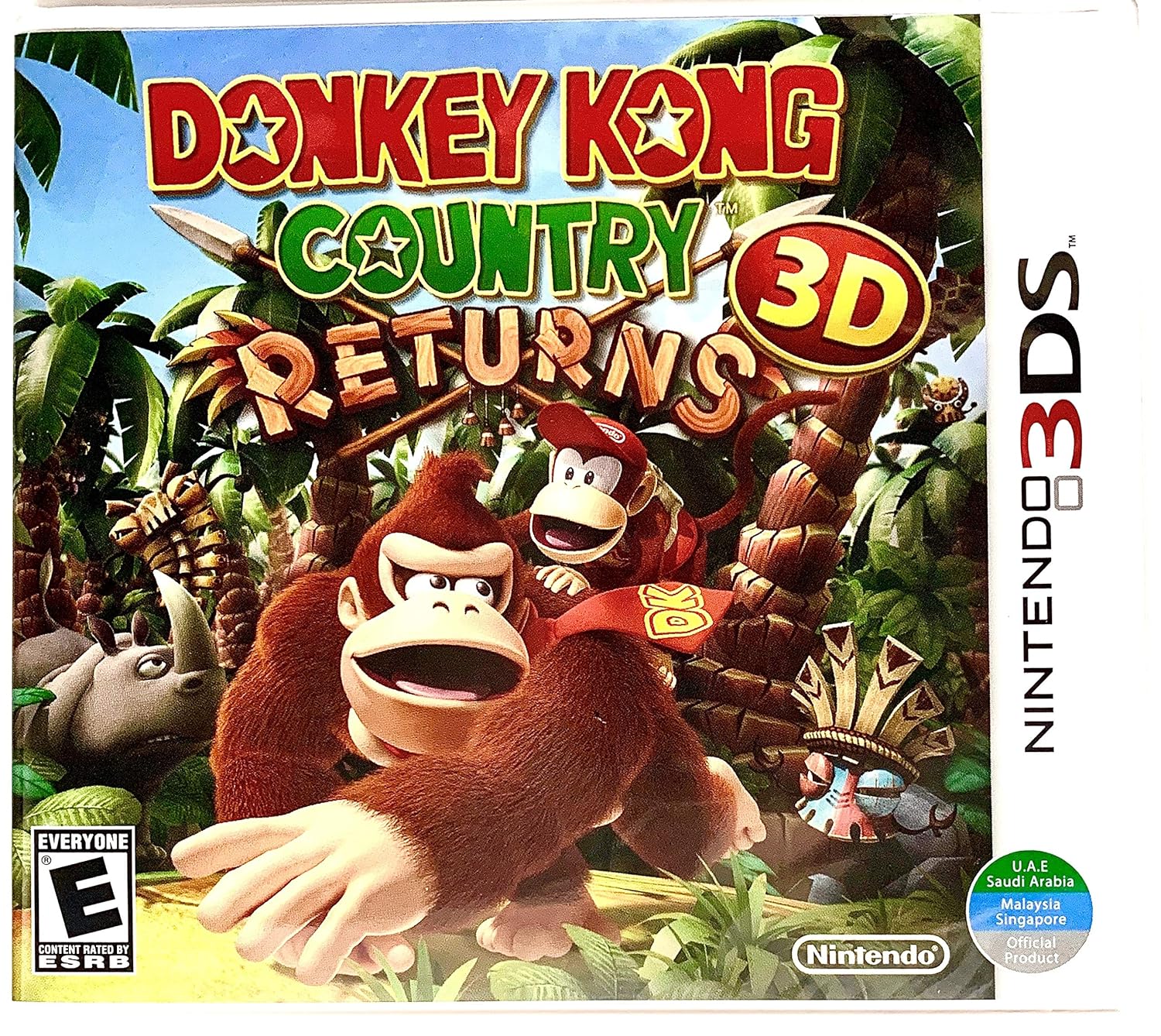 Donkey Kong Country Returns 3D - Nintendo 3DS Game [Asia Version] | Action-Adventure Platformer for Kids & Adults | Perfect for Travel & Family Game Nights