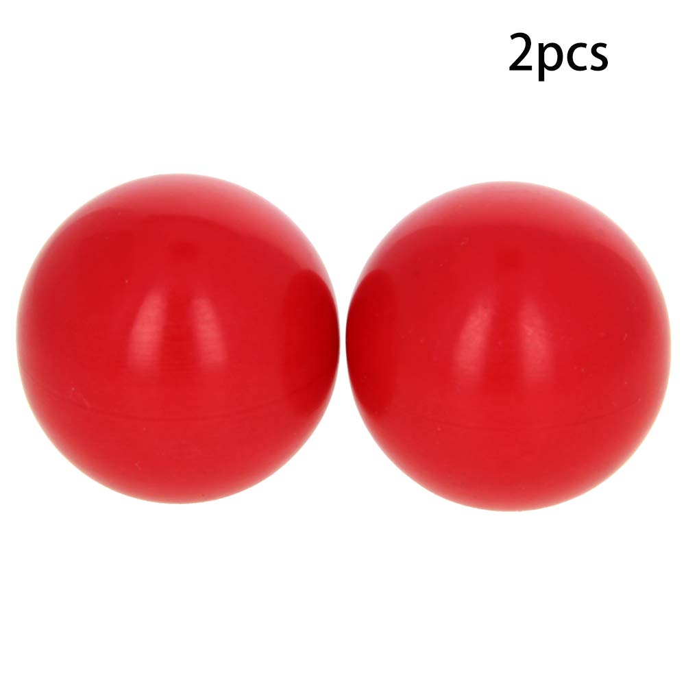 2Pcs Red Bakelite Thermoset Ball Knob - M10 Female Thread, 32mm Diameter Smooth Spherical Handle for Lawn Mowers & Exercise Equipment - No Twist Design for Easy Installation & Secure Grip