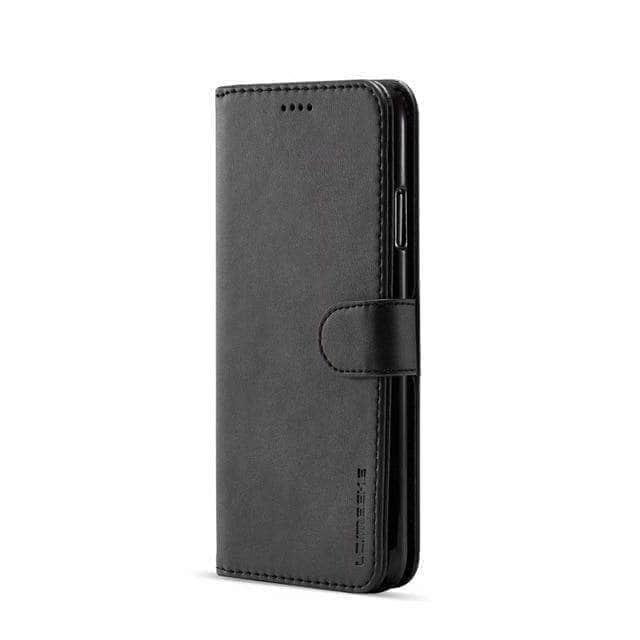 Premium Genuine Leather iPhone Wallet Flip Case - Slim & Protective with Card Slots - Perfect for Everyday Use, Travel & Business