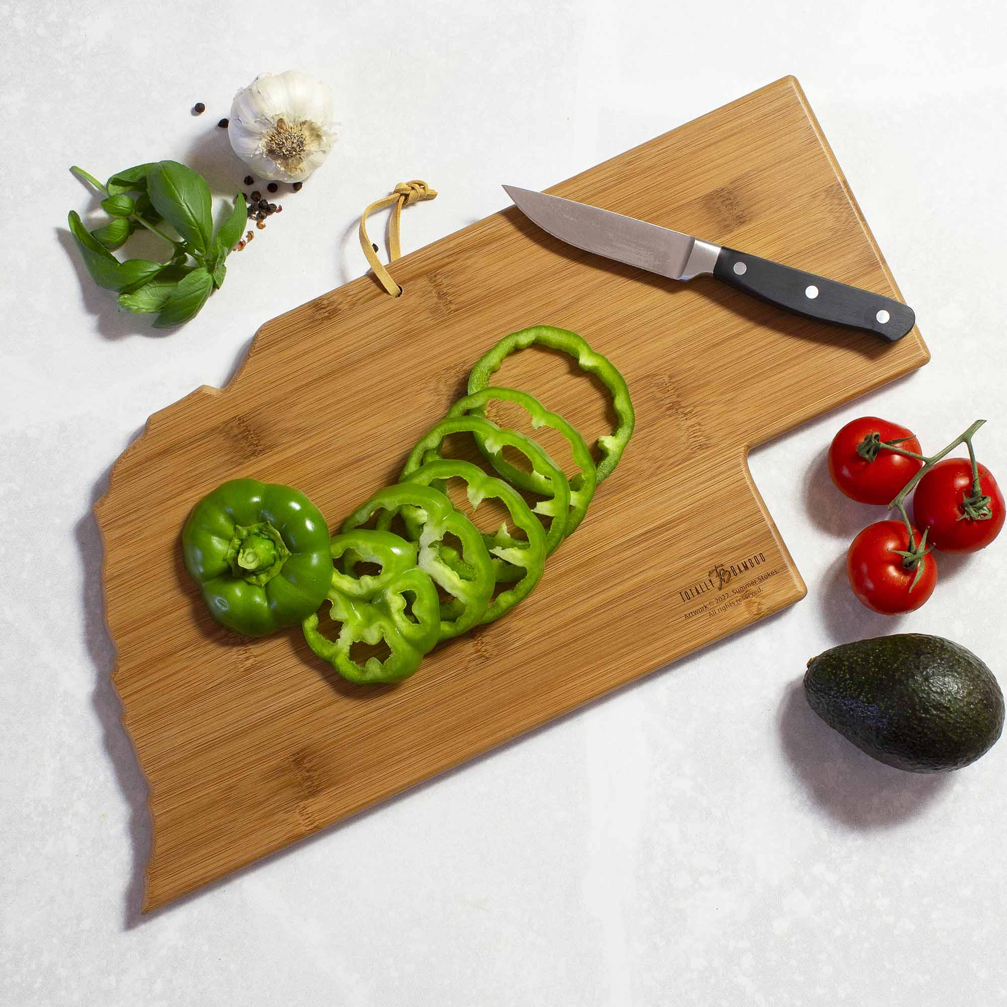 Premium Nebraska Wooden Cutting Board with Handcrafted Artwork by Summer Stokes – Perfect for Kitchen, Serving Charcuterie, and Home Decor