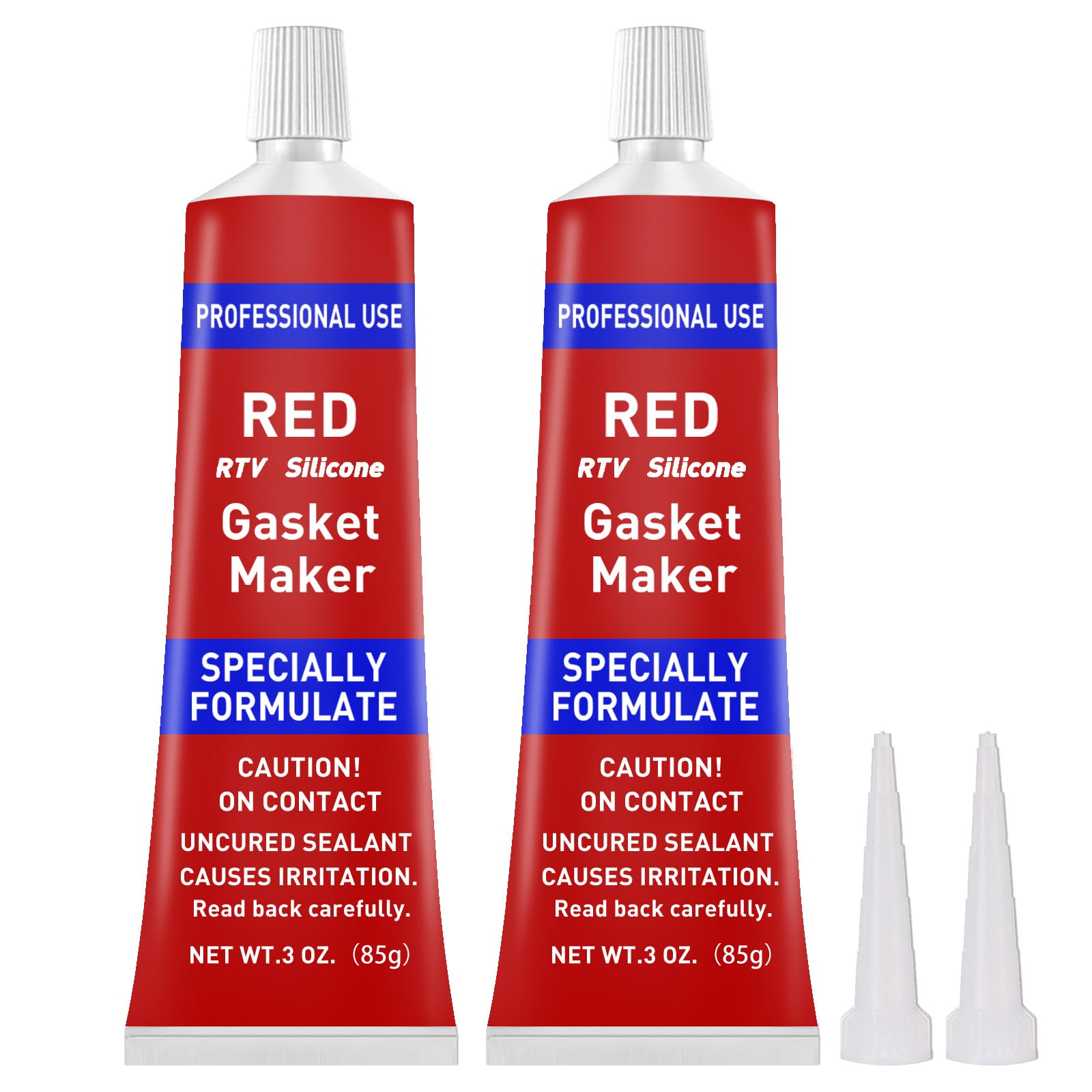 High Temperature RTV Silicone Gasket Maker - Oil & Freeze Resistant Engine Sealant for Gearboxes, Pumps, Superchargers (Red, 170g) - Perfect for Automotive Repairs & Industrial Applications