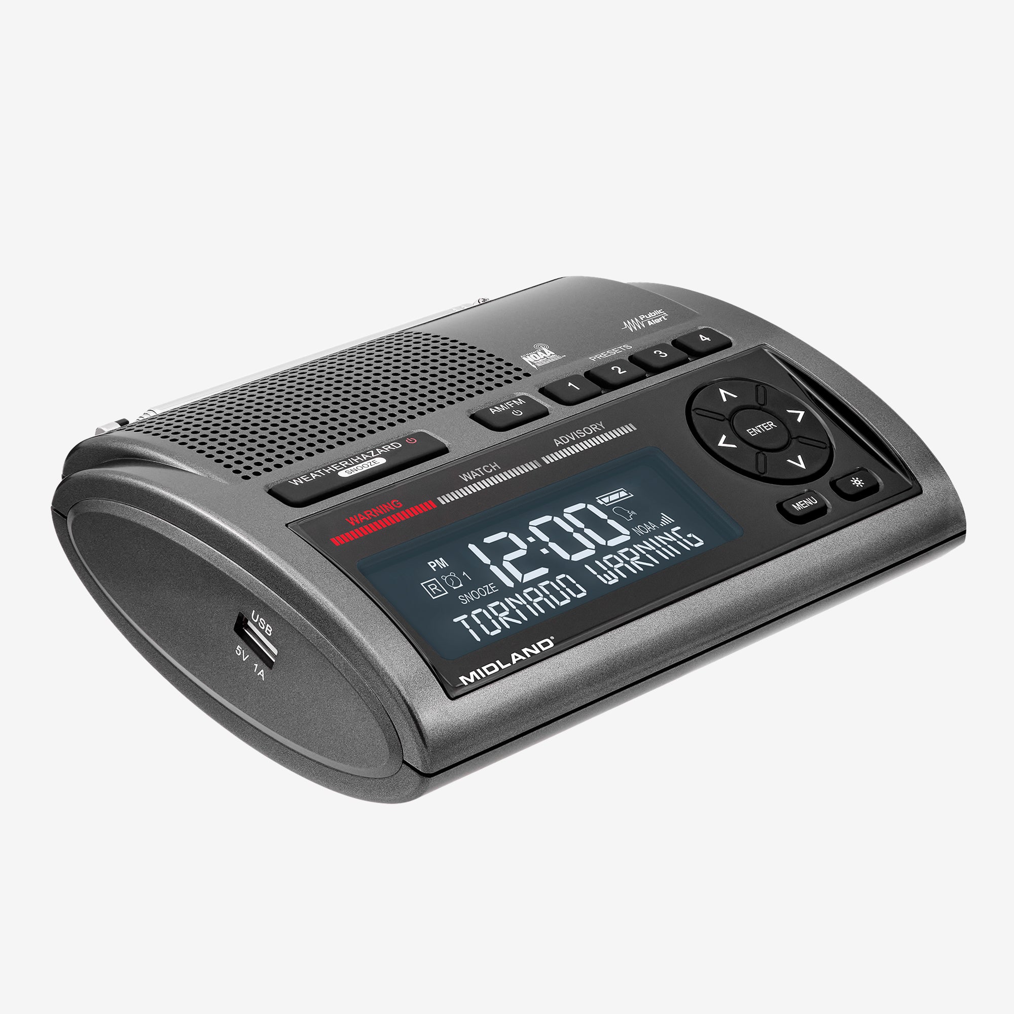WR400 Deluxe NOAA Weather Radio with Emergency Alerts - Portable AM/FM Radio for Home, Outdoor, Camping & Emergency Preparedness