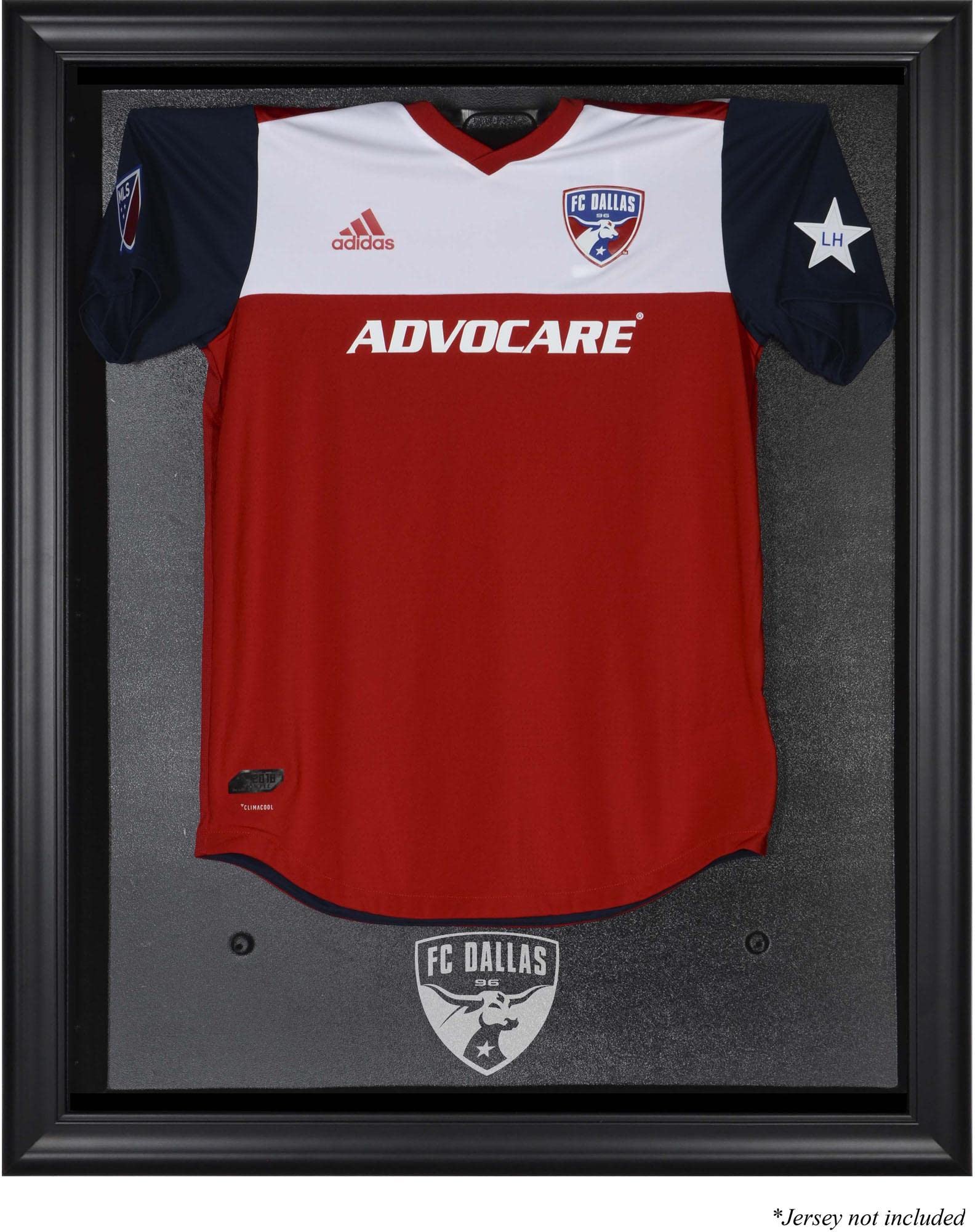 FC Dallas Framed Soccer Jersey Display Case - Premium Team Logo Shadow Box for Jersey Collection & Memorabilia - Perfect for Man Cave, Sports Bar, or Home Office Decor