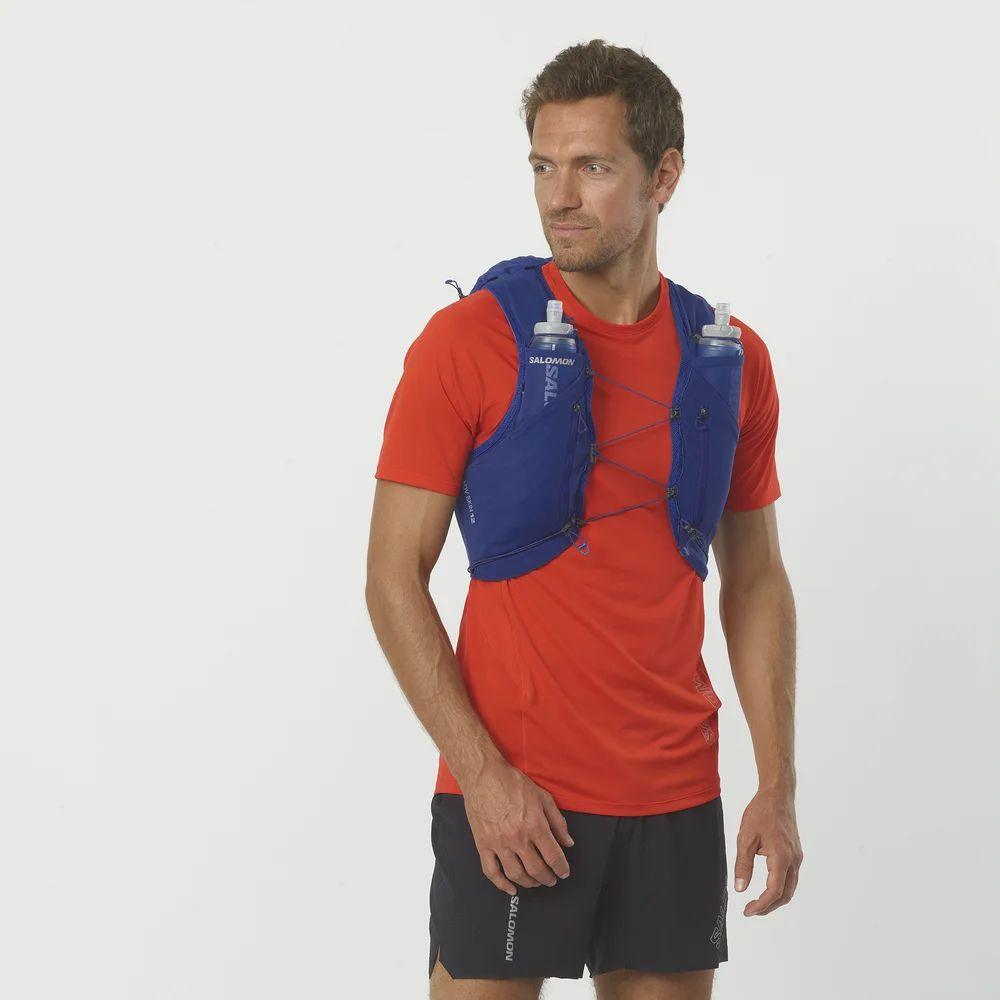 Salomon Unisex Adv Skin 12 Hydration Vest - Lightweight Running Pack for Trail Runners & Hikers - Perfect for Long-Distance Running, Marathon Training & Outdoor Adventures (LC2011200)