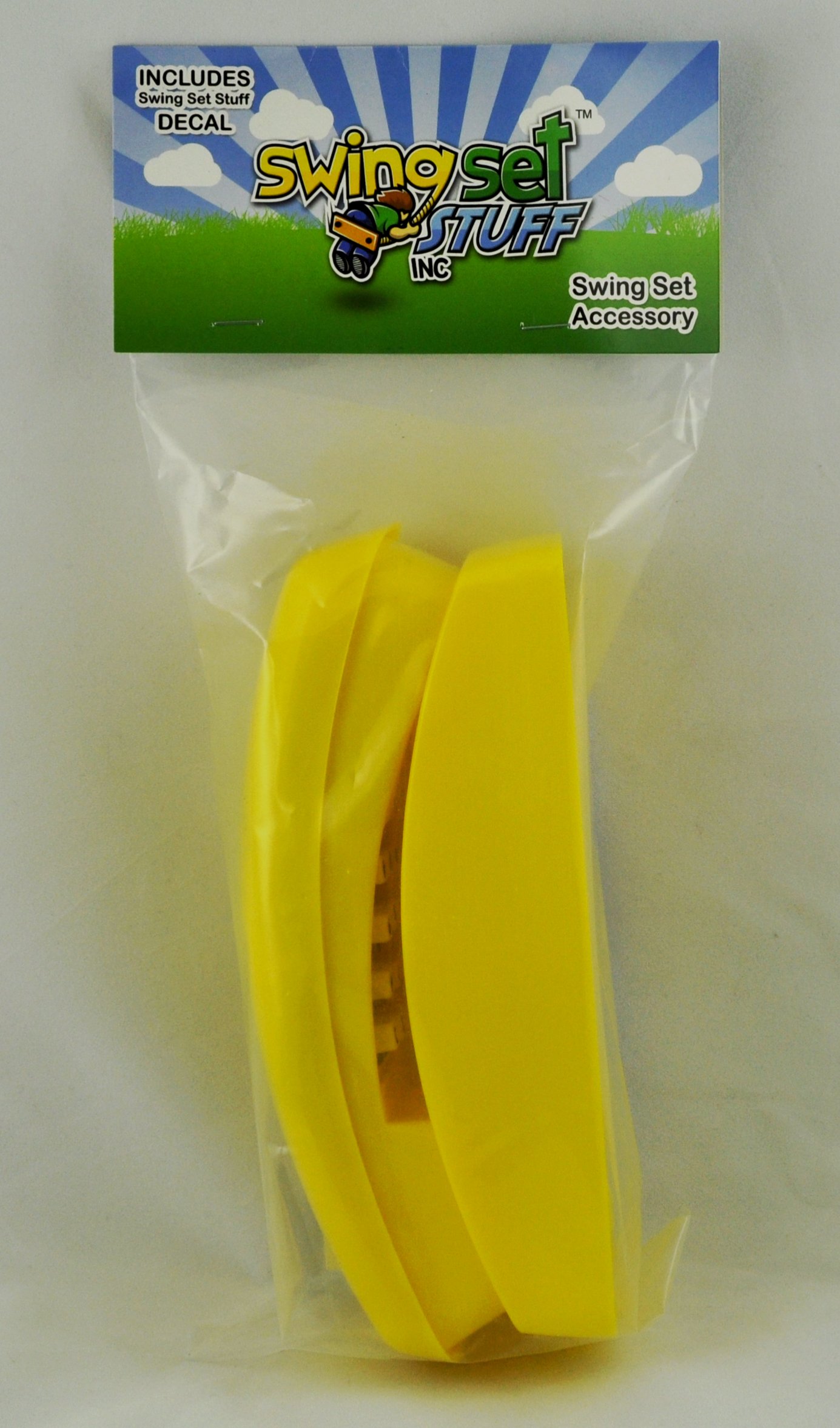 SSS Logo Swing Set Telephone for Kids - Yellow Outdoor Playground Toy for Backyard & Park Fun