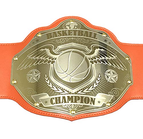 Custom Basketball Championship Belt Trophy - Personalized Text & Colors - Winged Ball Design - Fast 2-Day Production - Perfect for Sports Awards, Team Celebrations & Championship Events