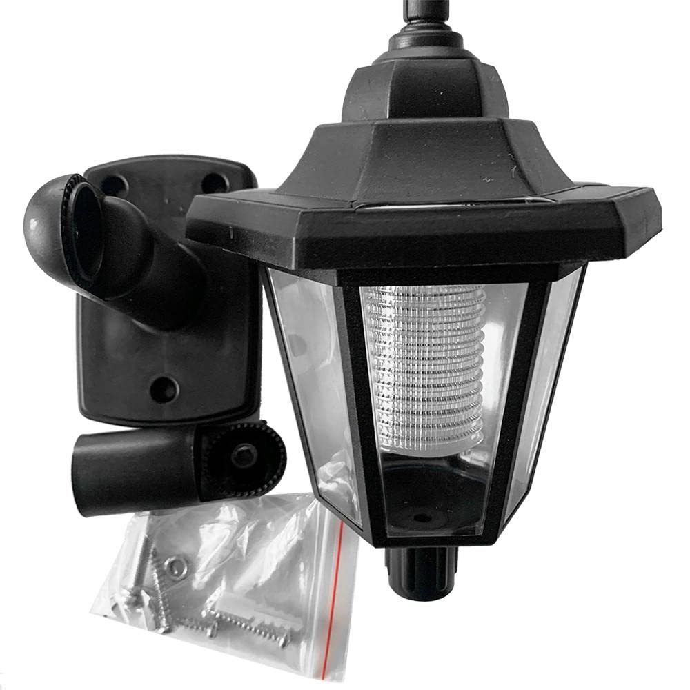 Solar Powered Outdoor LED Wall Lantern - Daylight White Waterproof Wall Sconce for Porch, Garden, Fence & Landscape Lighting | Perfect for Patio, Deck, Pathway & Backyard Illumination