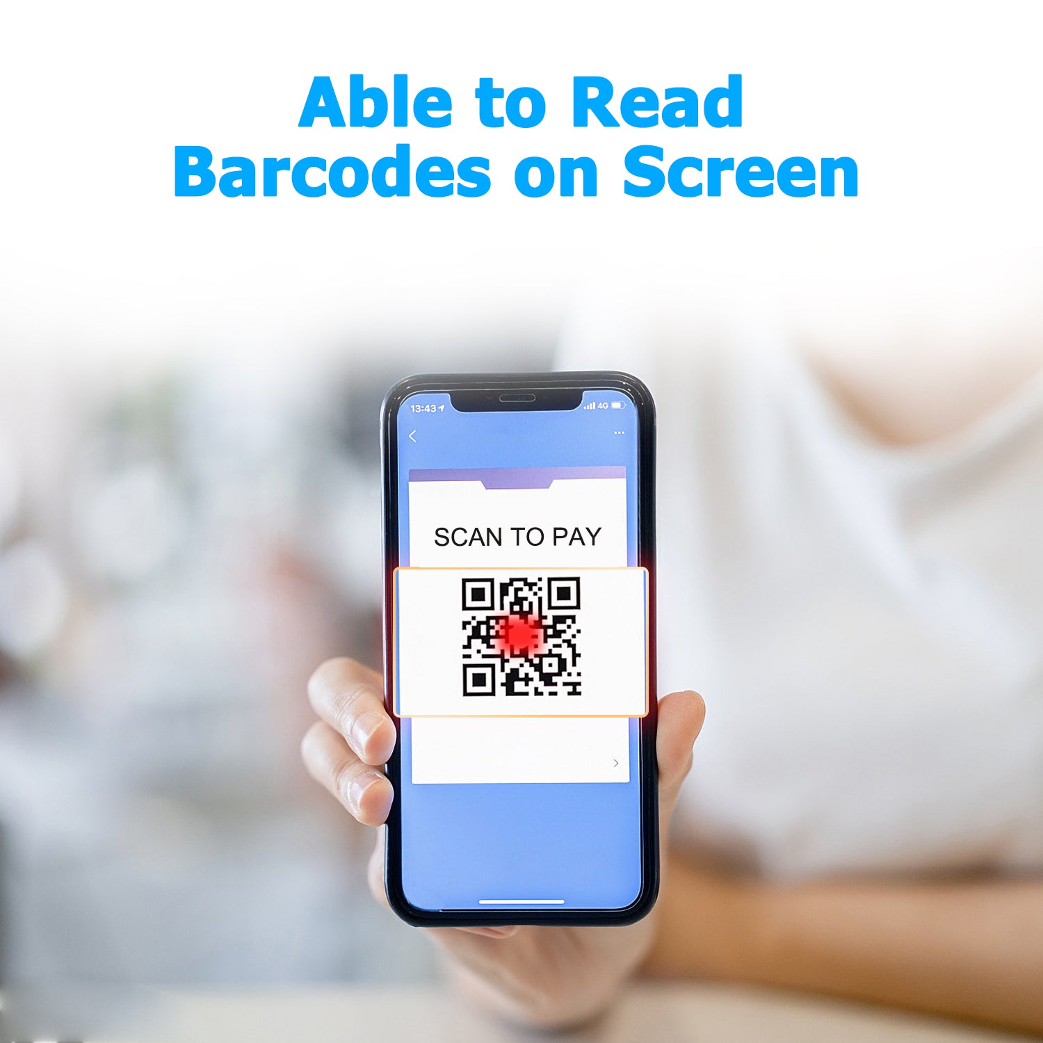 C850 2D Wireless Barcode Scanner - High-Speed Bluetooth Handheld Scanner for Retail, Warehouse & Inventory Management | Perfect for POS, Shipping & Stock Control