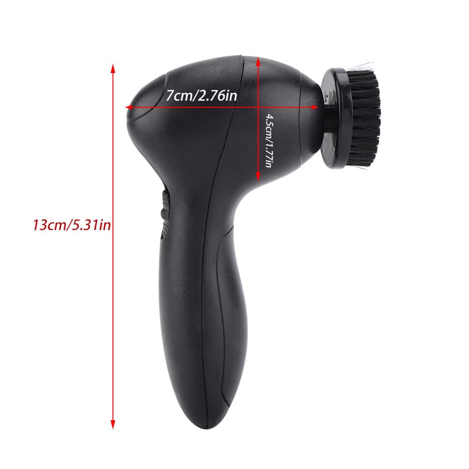 Black Electric Shoe Cleaner & Polisher Machine - Portable Reusable Cleaning Brushes for Leather Shoes, Car Seats & Household Maintenance | Perfect for Home, Office & Travel Use