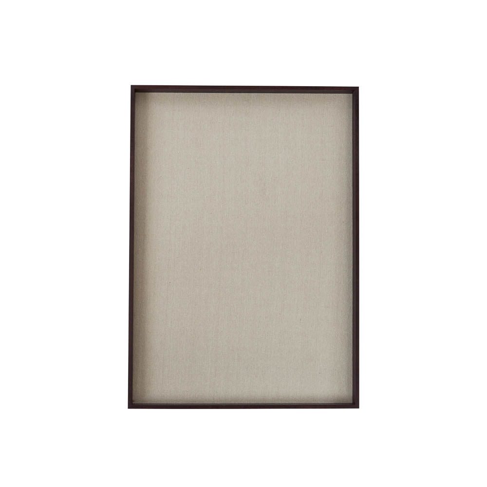 OYOY Dark Wood Medium Notice Board - Cork Bulletin Board for Home Office, Kitchen, or Classroom Organization