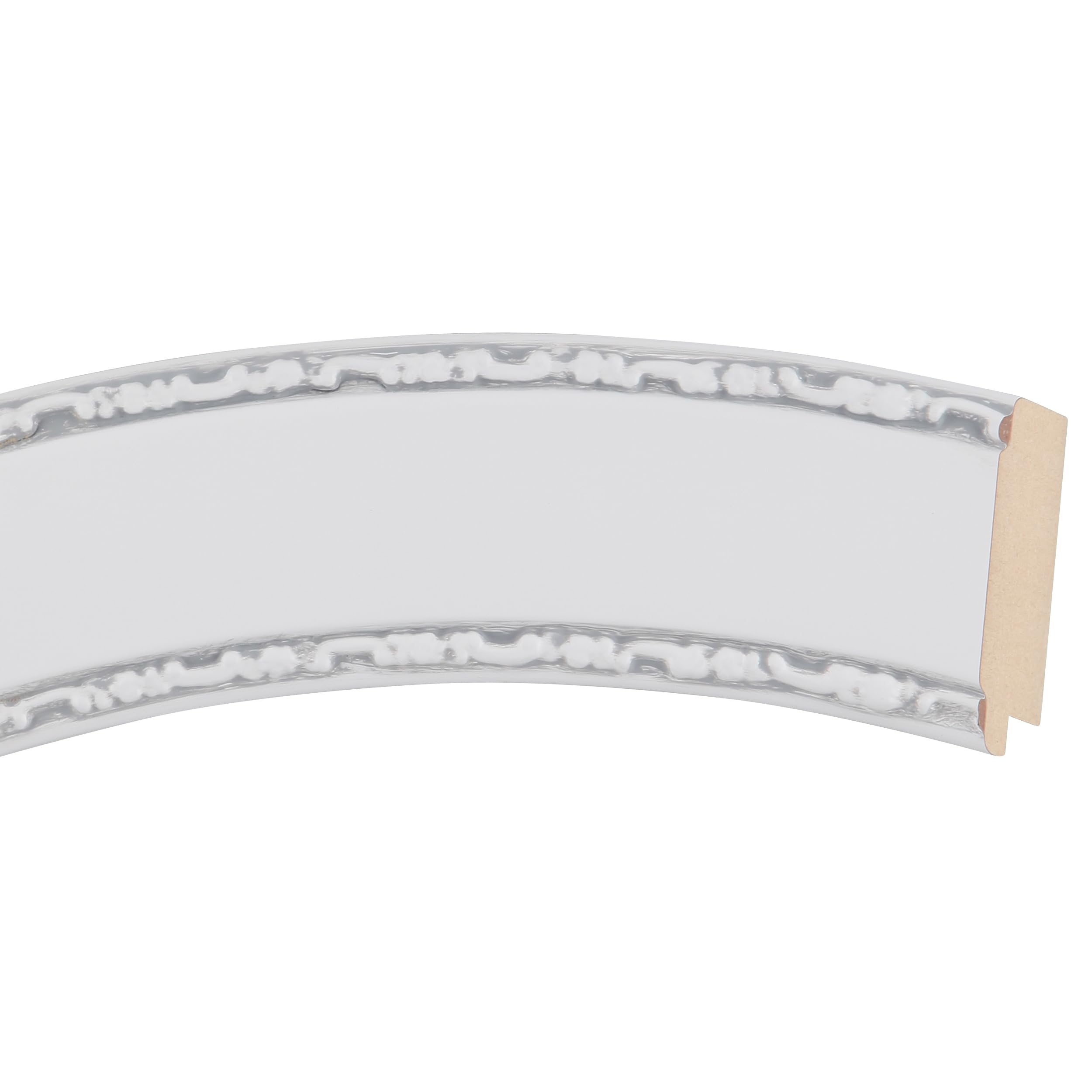 Oval Beveled Wall Mirror for Home Decor - Paris Style - Linen White - 23x29 Inches - Elegant Bathroom & Bedroom Vanity Mirror - Perfect for Entryway, Living Room, and Dressing Area