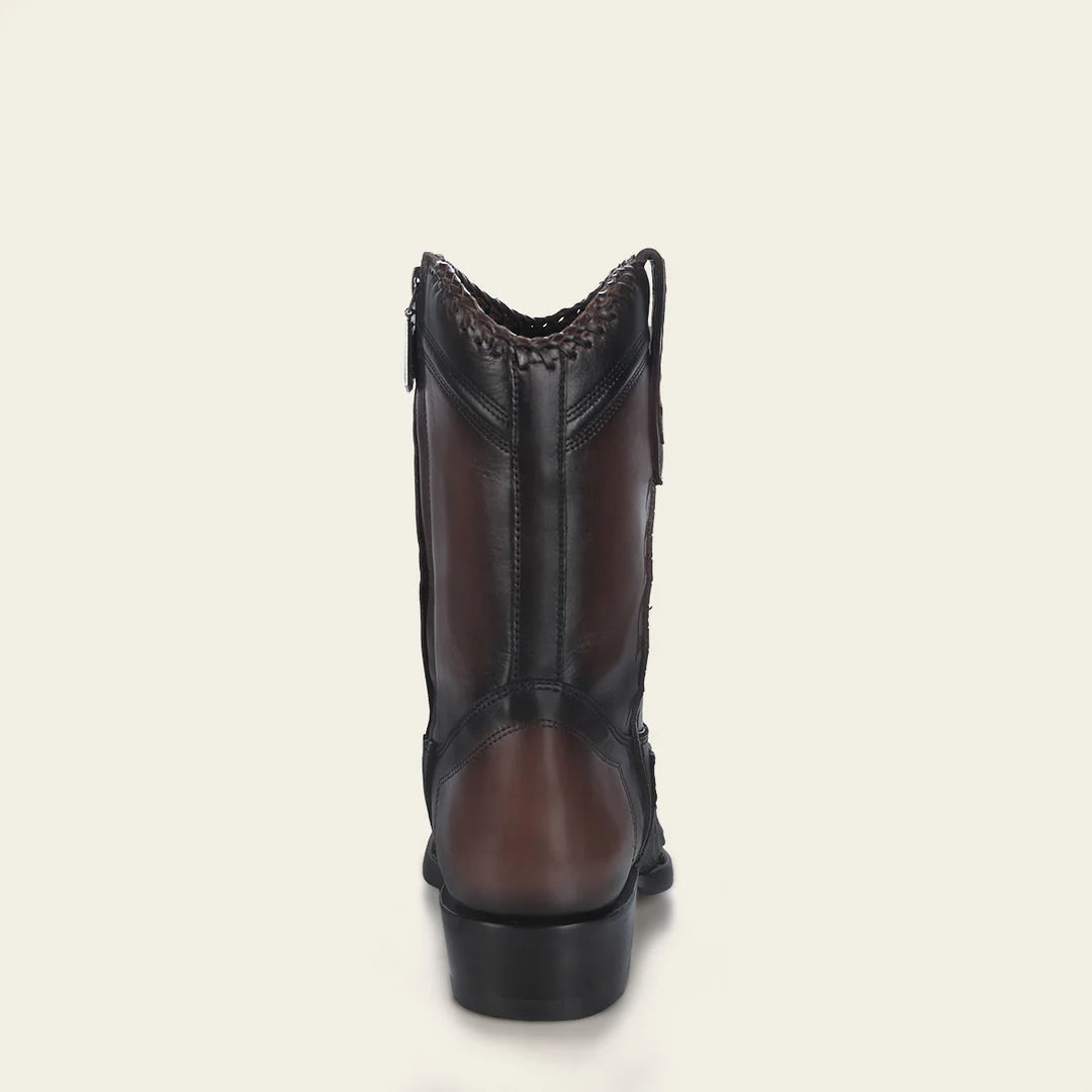 1J3DA1 Men's Cuadra Chocolate Cowboy Dress Boots - Genuine Ostrich Leather Western Boots for Rodeo, Country Dance & Casual Wear