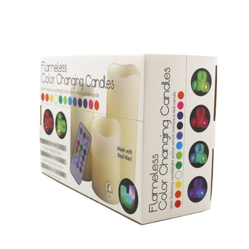 Flameless Color Changing Candles with Remote - Home Decor & Outdoor Use