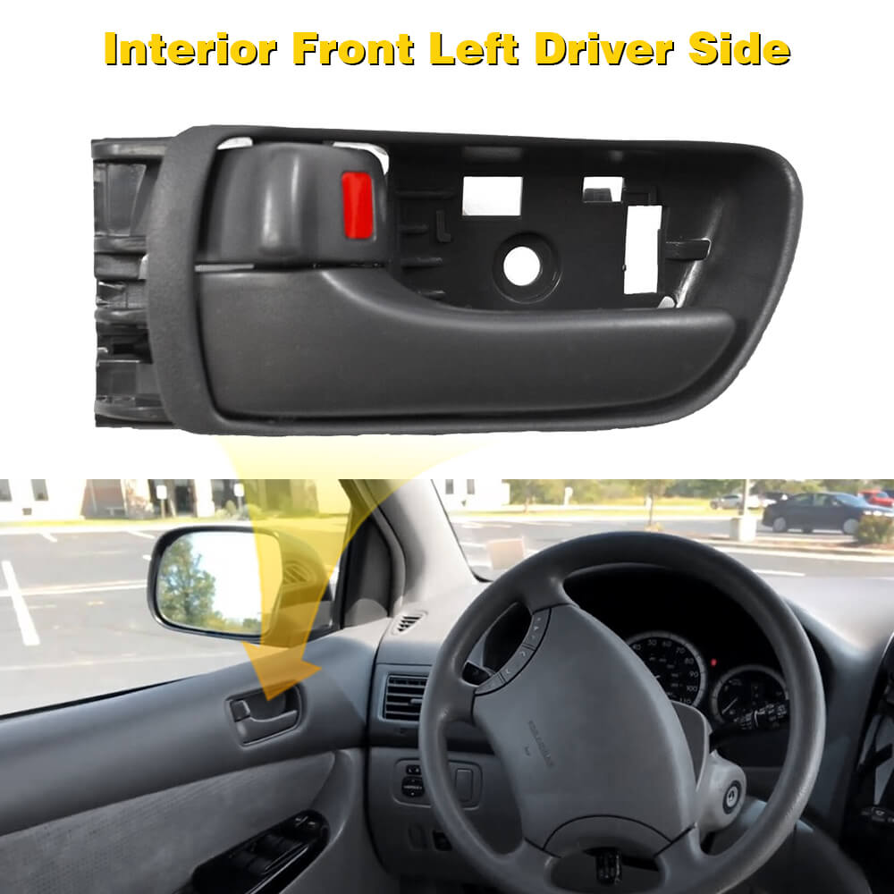 Toyota Sienna 2004-2010 Rear Exterior & Left Front Interior Door Handle Replacement Parts - Durable Car Accessories for Smooth Door Operation & Vehicle Maintenance