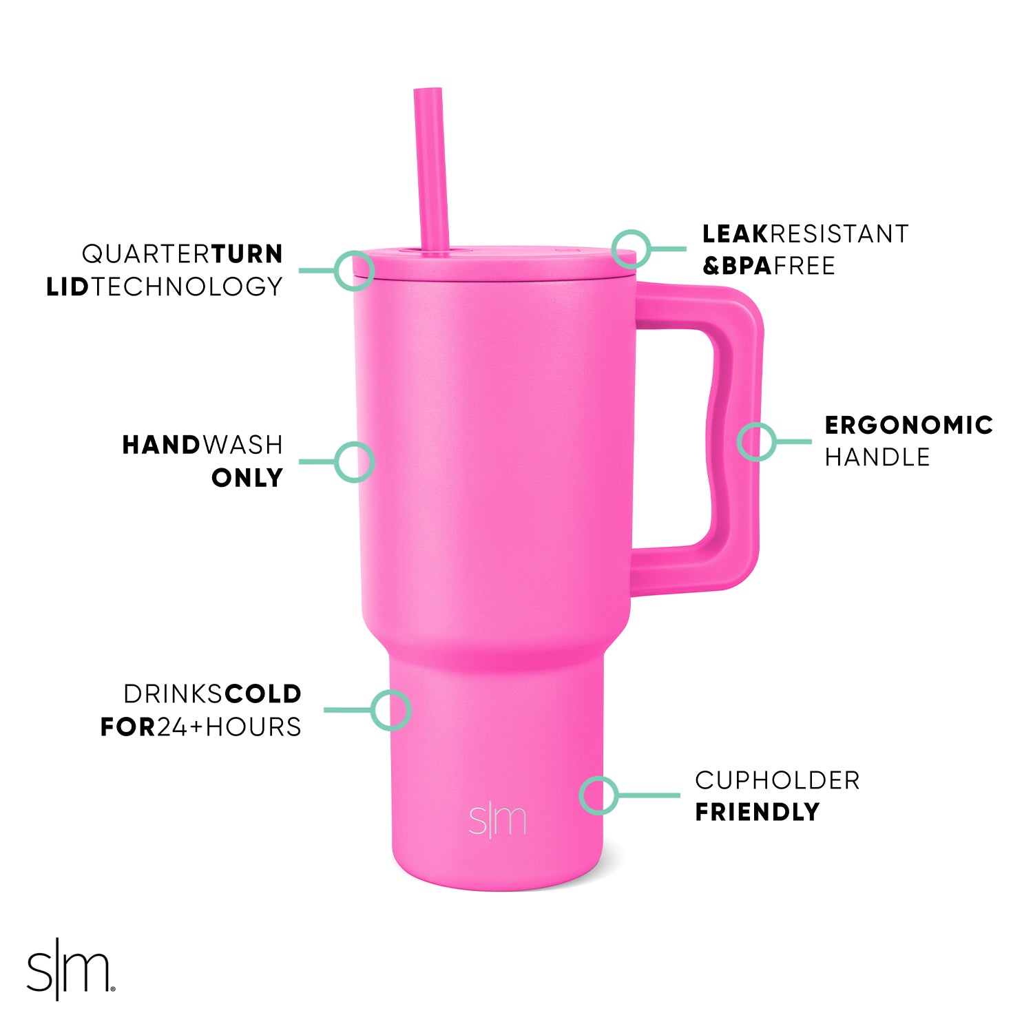 Premium Trek Tumbler 30oz Stainless Steel Vacuum Insulated Water Bottle - Keeps Drinks Hot/Cold for 24 Hours - Perfect for Hiking, Camping & Outdoor Adventures