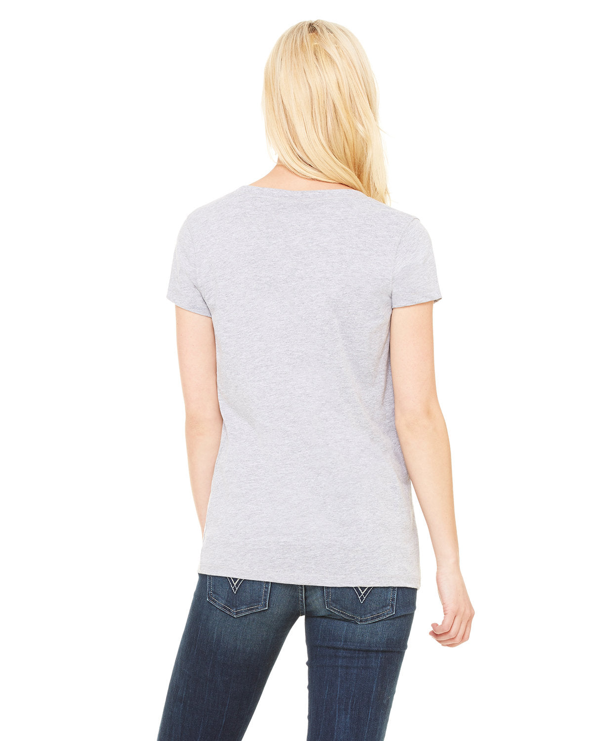 Bella + Canvas B6005 Women's V-Neck Short Sleeve T-Shirt - Soft Jersey Cotton Tee for Casual Wear, Workout & Everyday Comfort