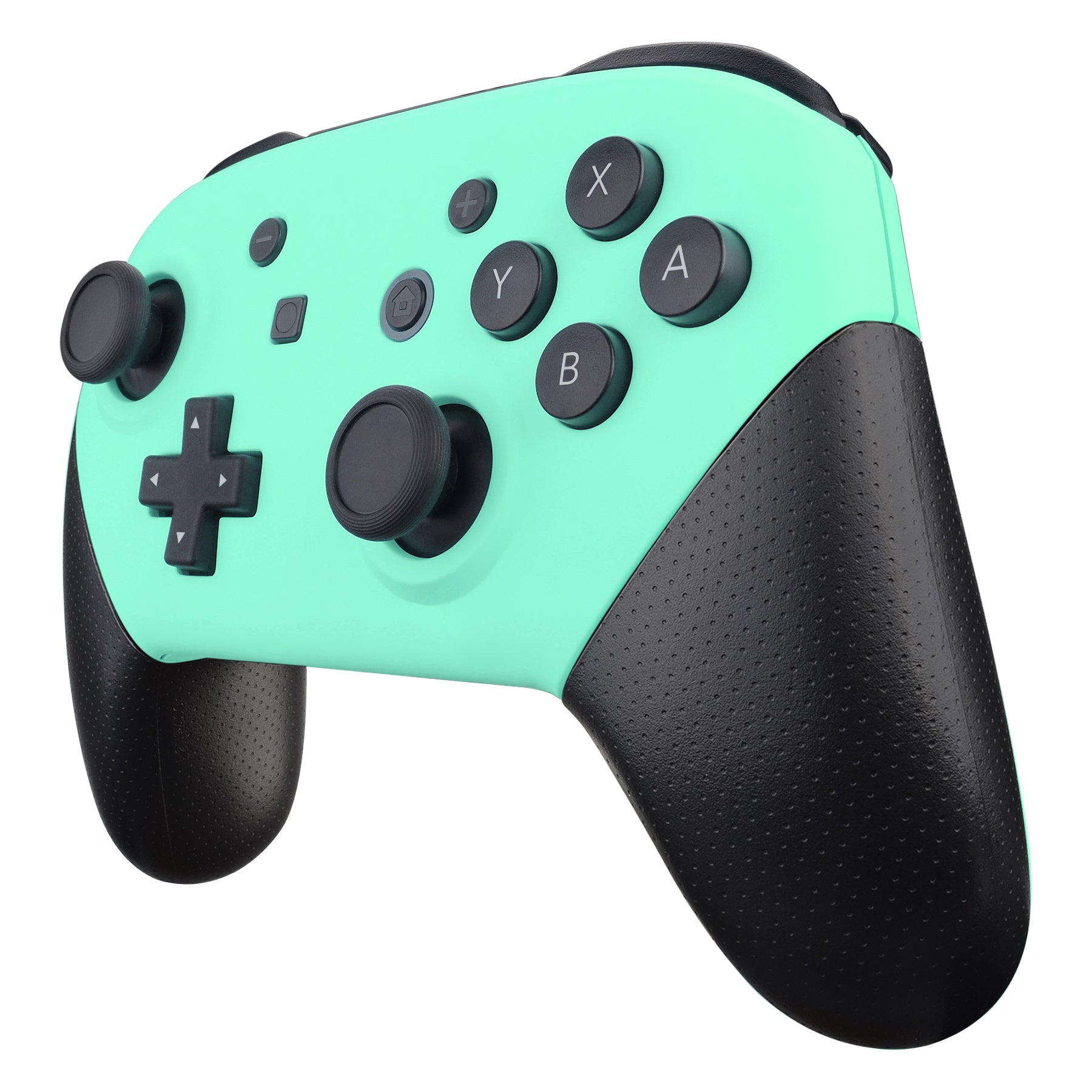 eXtremeRate Mint Green Replacement Faceplate & Backplate for Nintendo Switch Pro Controller - DIY Shell Housing Case (Controller Not Included) - Perfect for Custom Mods, Gaming Setup Upgrades & Switch Accessories Collection