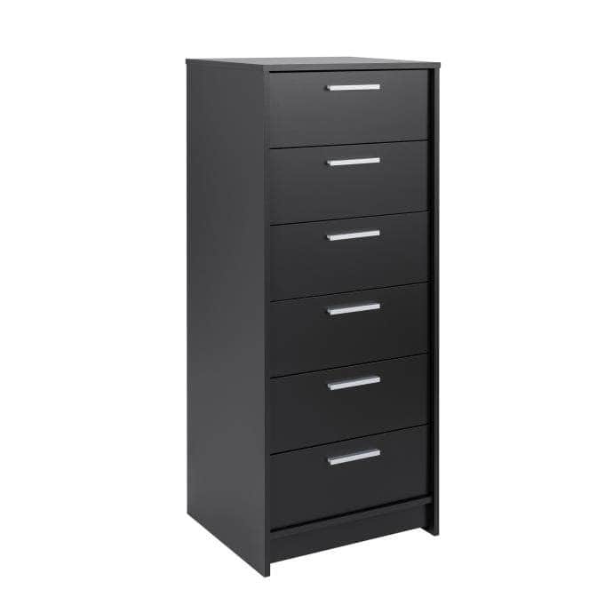Studio Essentials 6-Drawer Tall Chest Dresser - 2 Color Options for Bedroom & Office Storage Organization