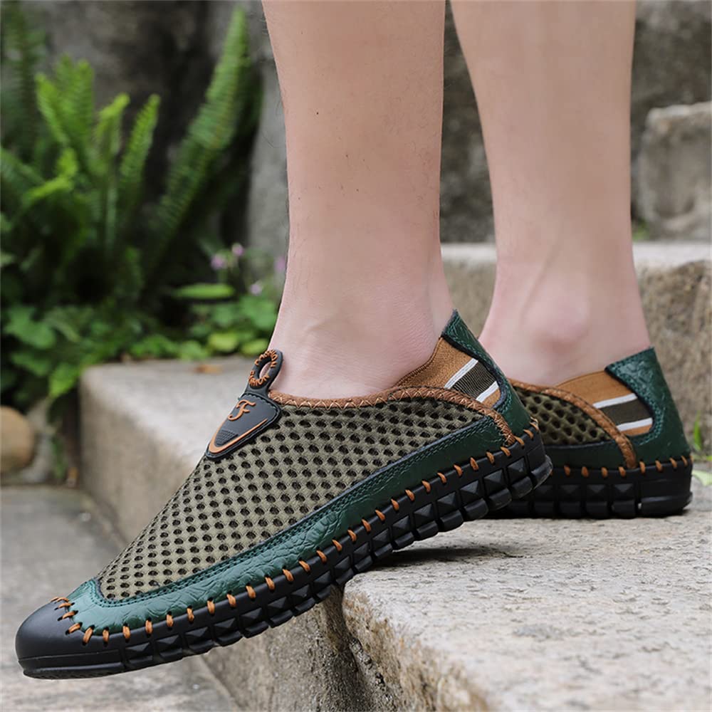 **Men's Water Shoes - Quick-Dry Mesh Slip-On Loafers for Walking, Beach, Pool & Outdoor Activities**