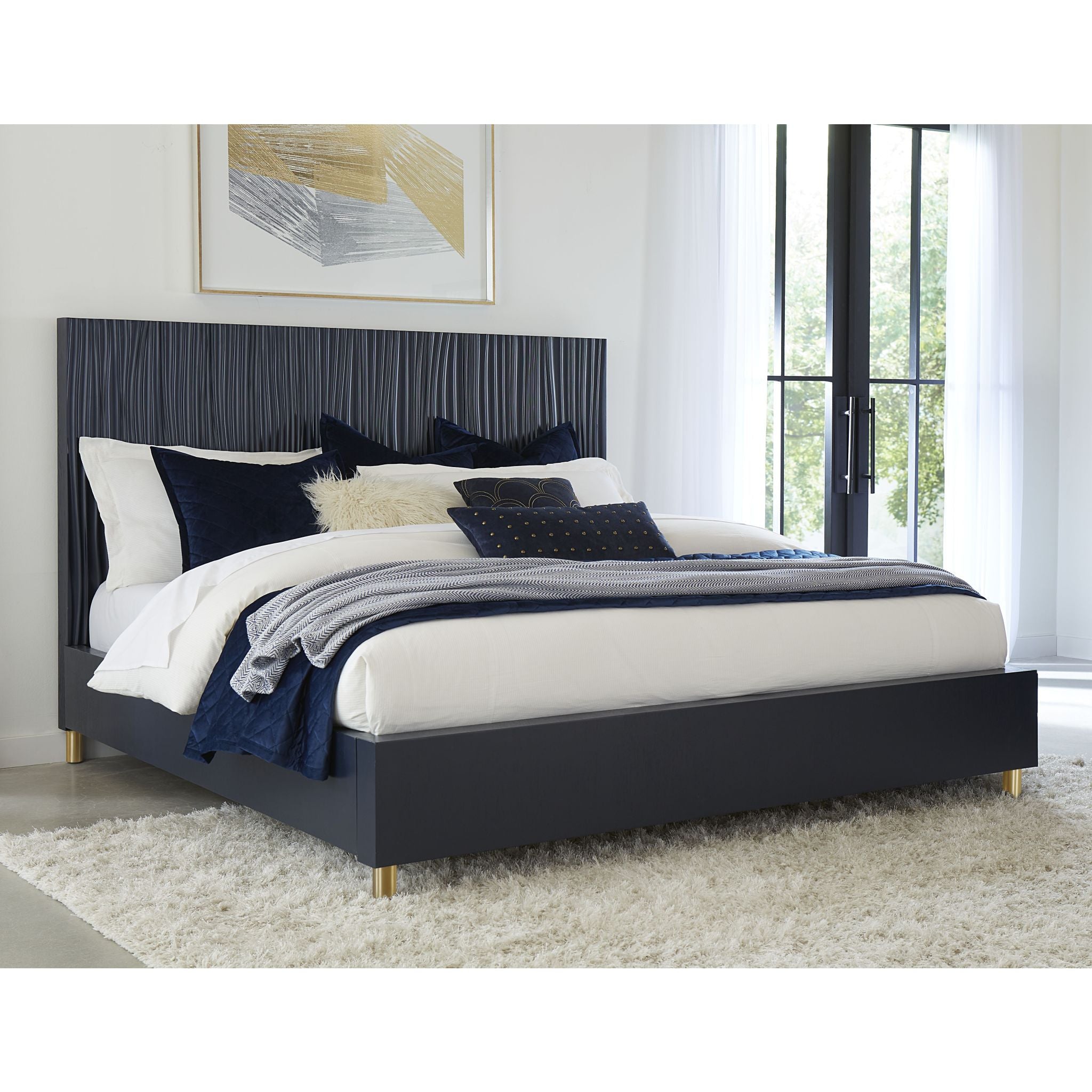 Argento 6-Piece Queen Size Platform Bedroom Set with Storage - Modern Wood Bed Frame, Nightstand & Dresser for Small Space Bedrooms | Perfect for Apartments, Dorms & Guest Rooms