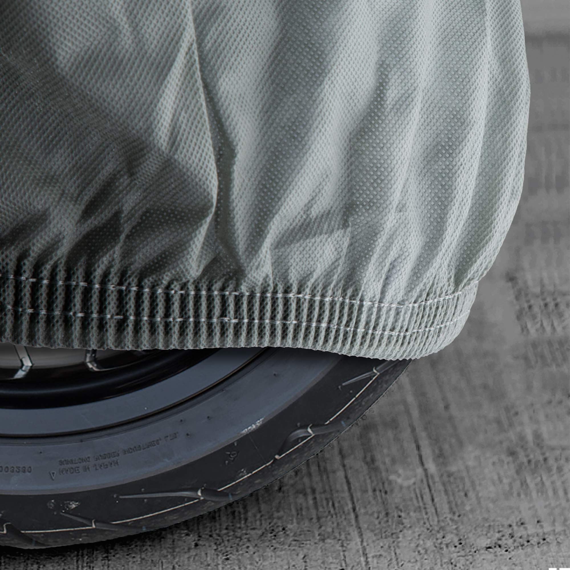 OxGord Premium Waterproof Motorcycle Cover - Indoor/Outdoor Use, 2-Layer Protection, Universal Fit up to 80 Inches - Ideal for Garage Storage & Weather Protection