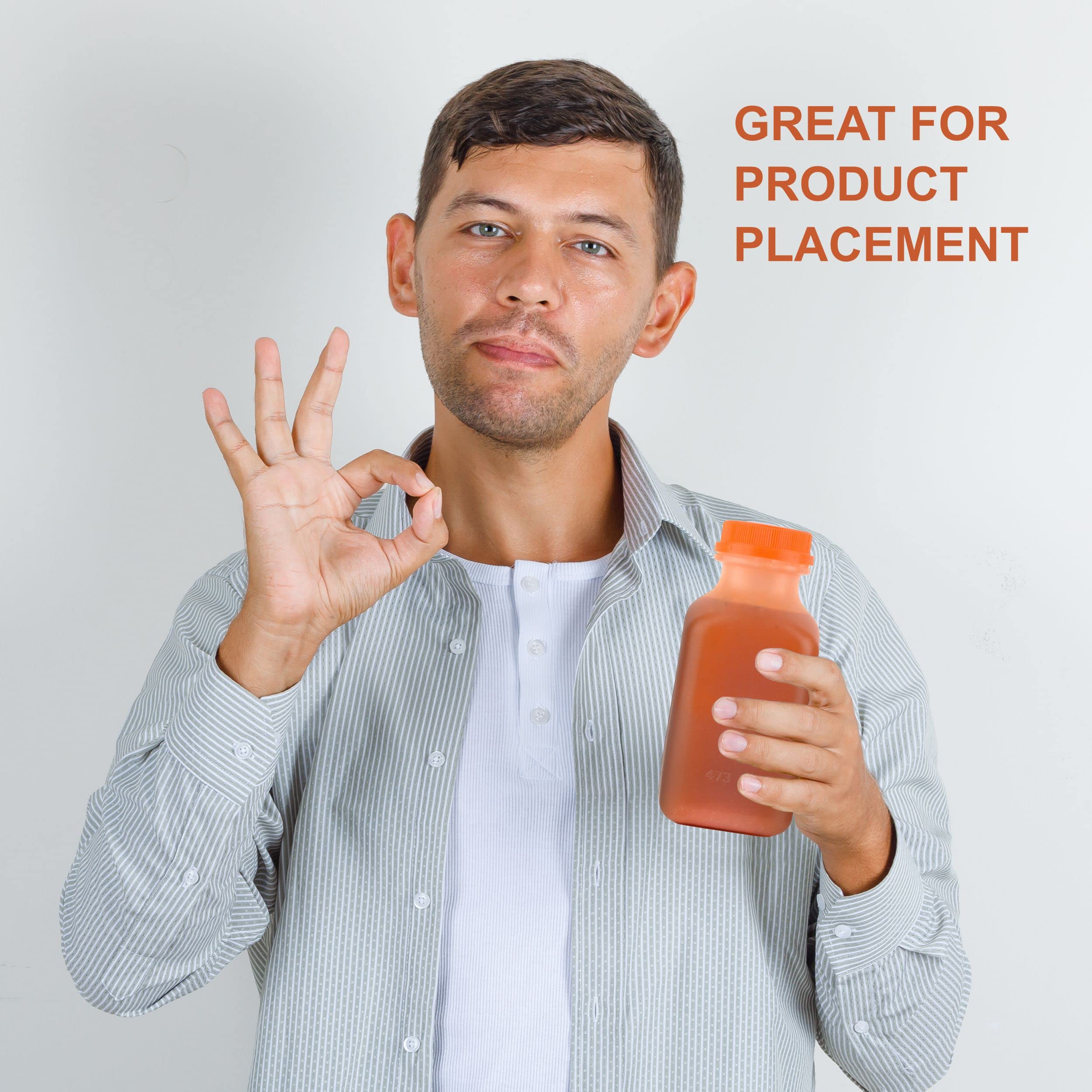 EcoQuality [200 Pack] 12oz Empty Plastic Juice Bottles with Tamper Evident Caps - BPA Free Smoothie & Beverage Containers for Juicing, Meal Prep, Picnics, Restaurants & Home Use