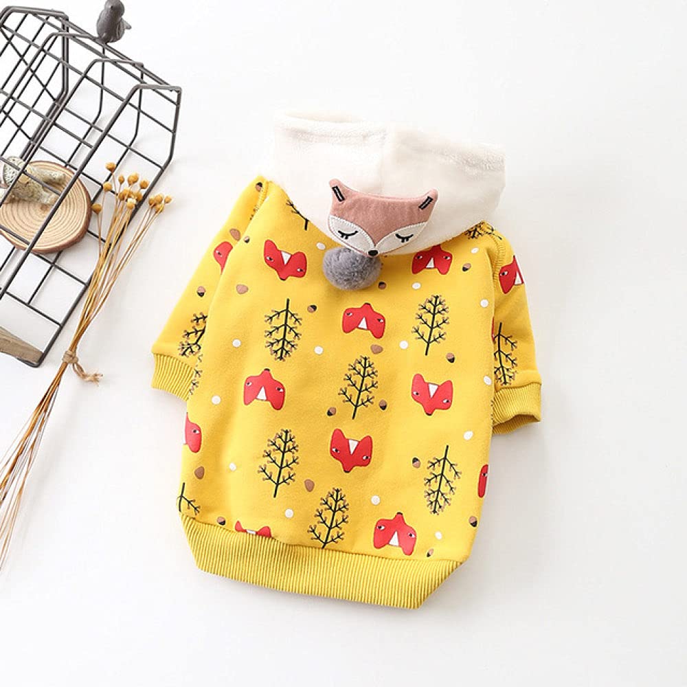 Warm Winter Dog Hoodie & Cat Coat - Soft Pet Apparel for Small Dogs & Cats | Cozy Outfit for Cold Weather Walks & Indoor Comfort