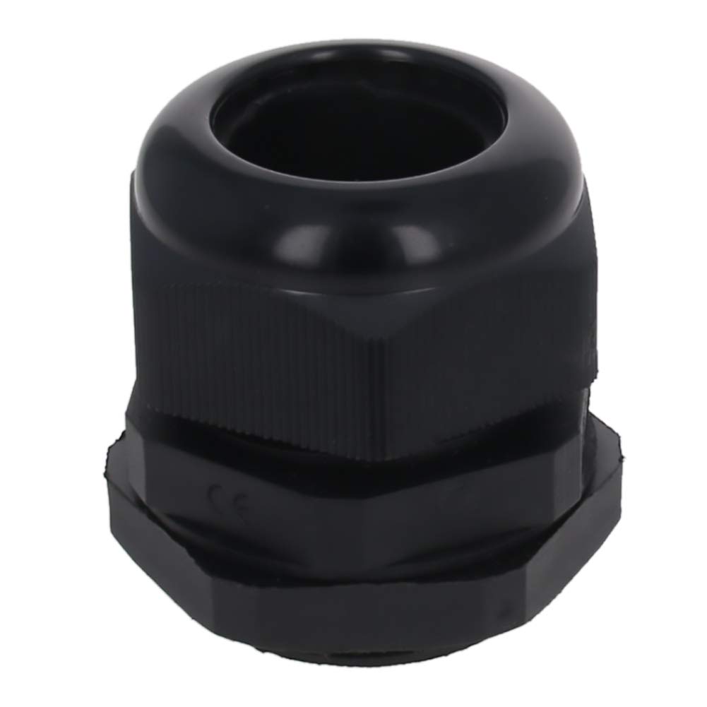 Fielect M36 Adjustable Plastic Waterproof Cable Gland Connector - Black (Fits 18-25mm Diameter Cables) for Outdoor Electrical Wiring, Marine & Industrial Applications