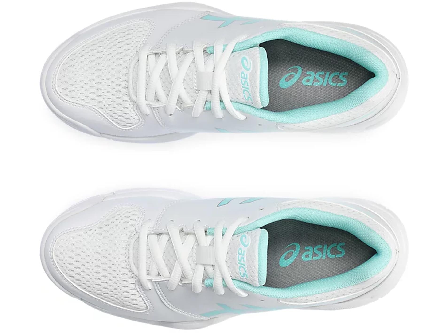 ASICS Kids Gel Netburner 20 GS Volleyball Shoes - White/Pink (1074A021-101) | Lightweight & Supportive for Junior Players - Perfect for Indoor Courts & Training Sessions