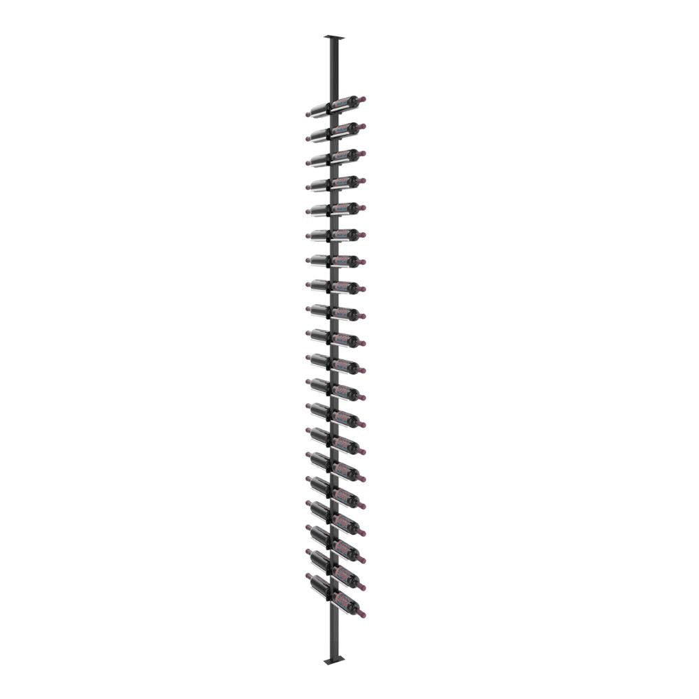 Vino Rails 40 Bottle Double Sided Floor to Ceiling Wine Rack Post Kit - Perfect for Home Cellar, Basement & Wine Storage Organization