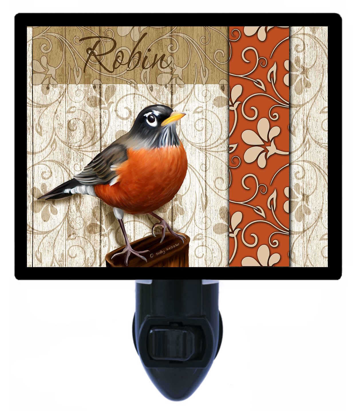 Robin Bird LED Night Light - Cute & Energy-Efficient Nursery Bedroom Decor for Kids & Adults | Perfect for Bedside, Hallway, or Baby Room