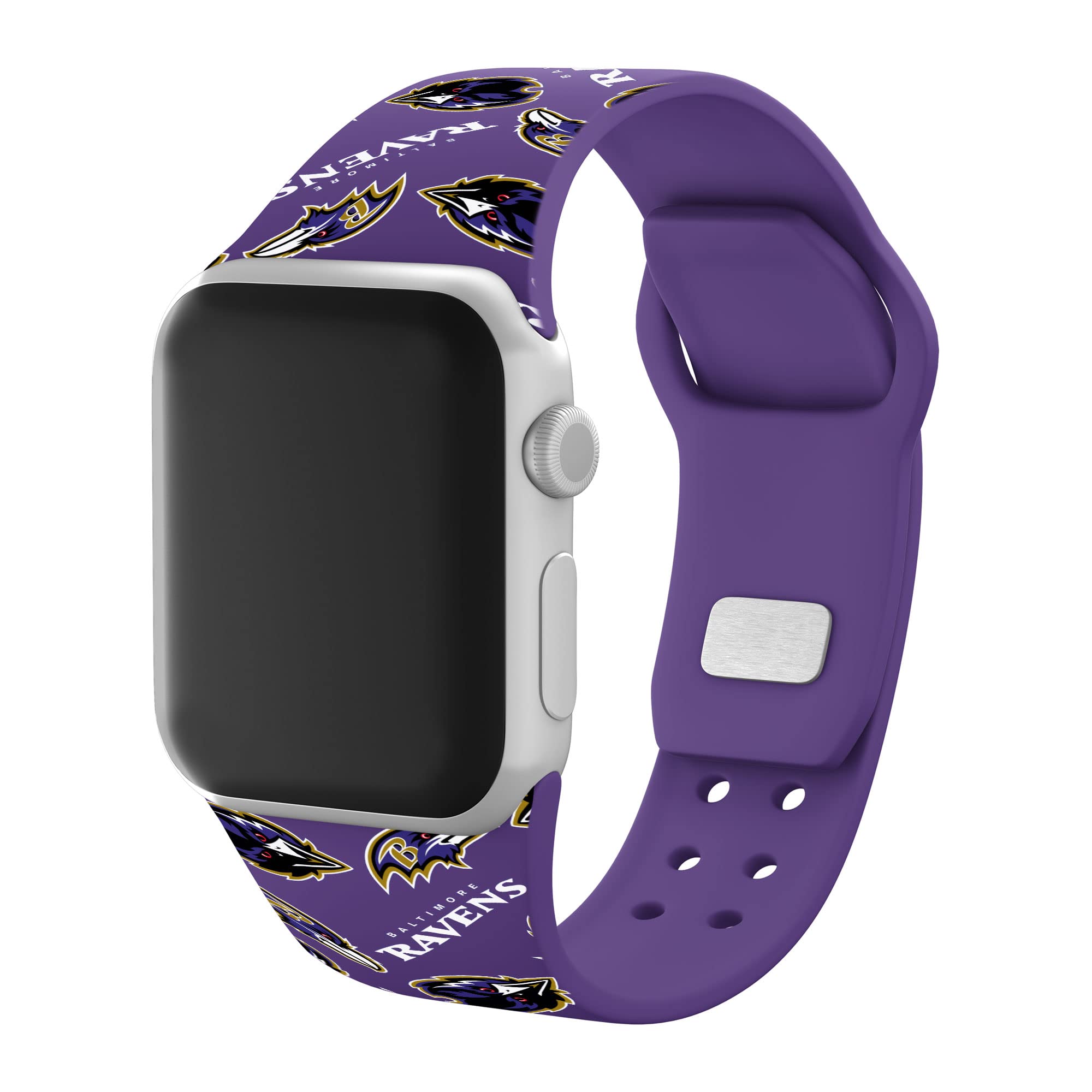 Baltimore Ravens HD Game Time Watch Band for Apple Watch - Perfect for NFL Fans & Game Day Outfits