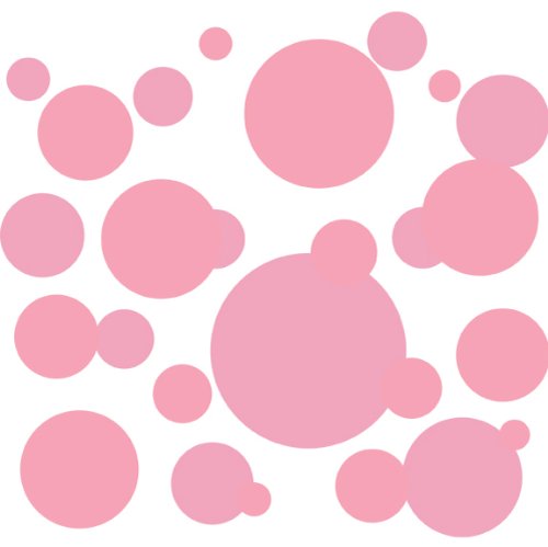 Polka Dot Peel & Stick Wall Decals - Baby & Bright Pink for Nursery Decor